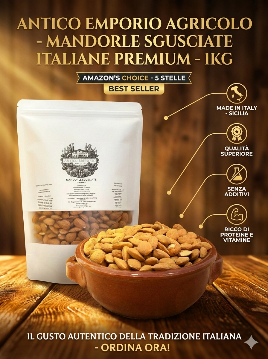 Mandorle Sgusciate Siciliane Naturali