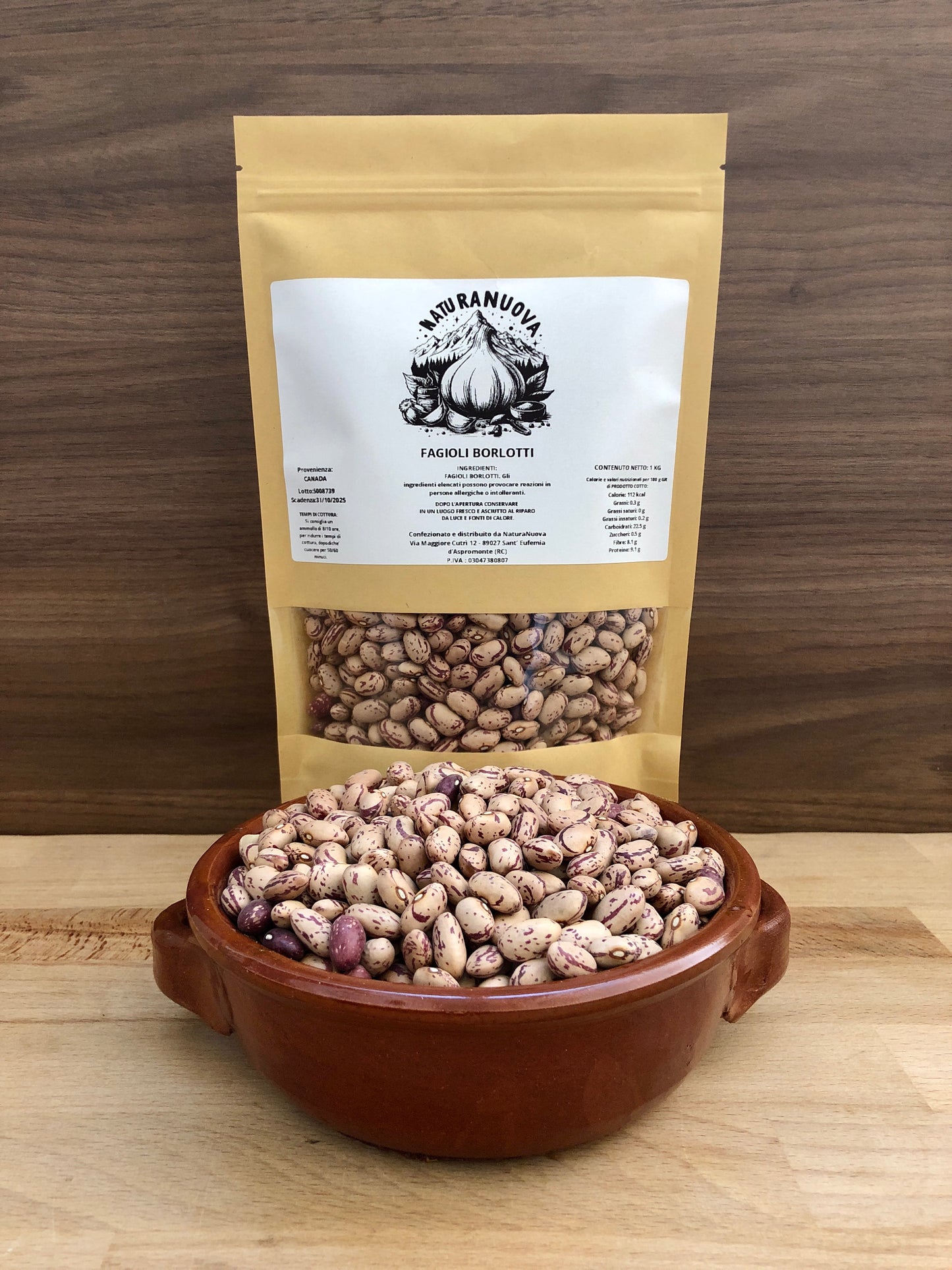 Fagioli Borlotti Secchi del Canada Naturali