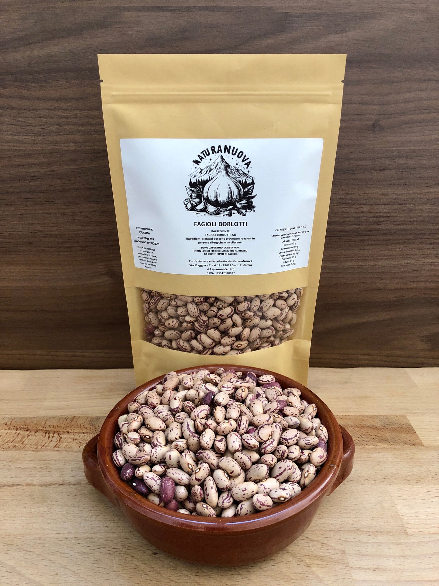 Fagioli Borlotti Secchi del Canada Naturali