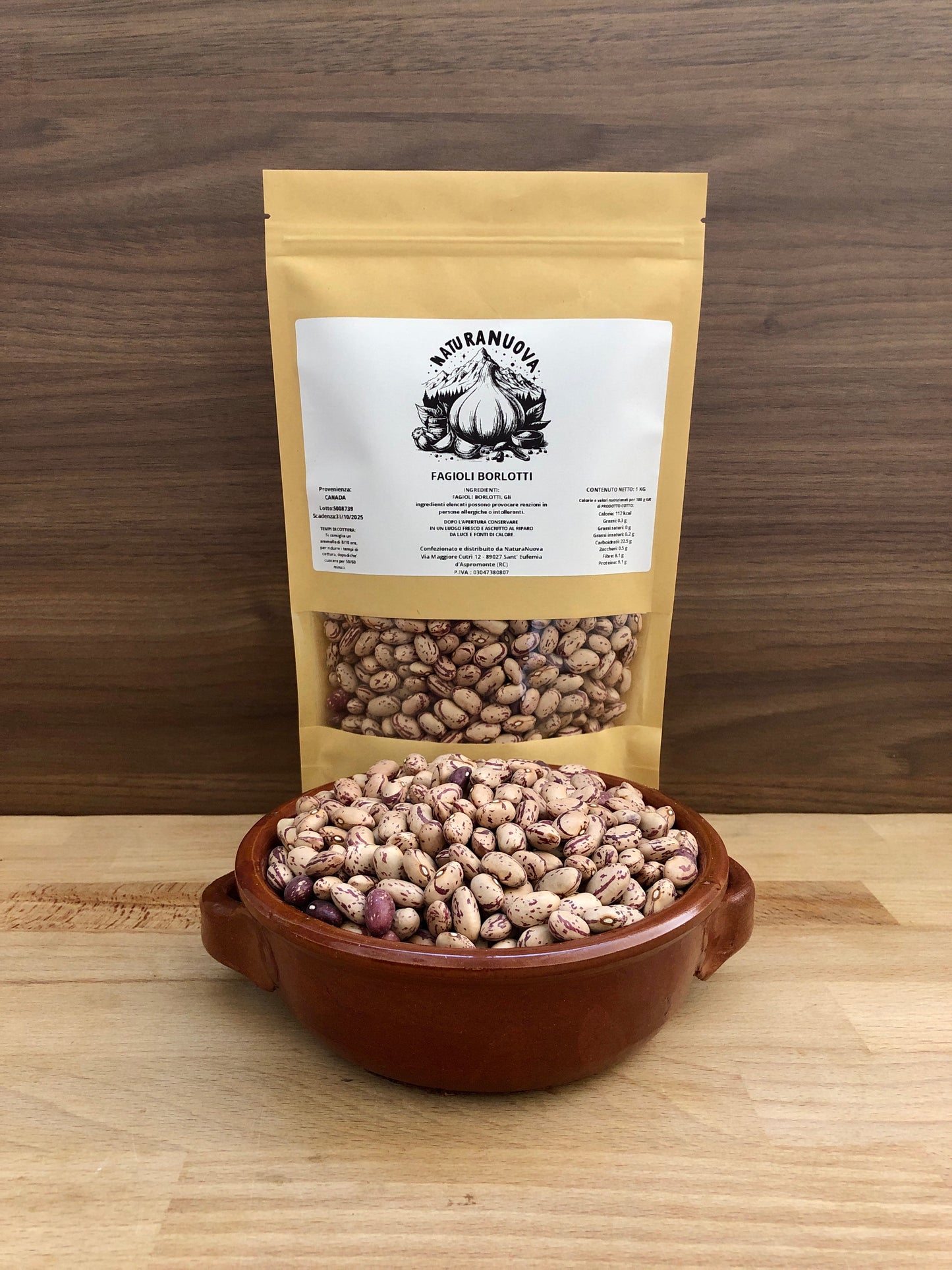 Fagioli Borlotti Secchi del Canada Naturali