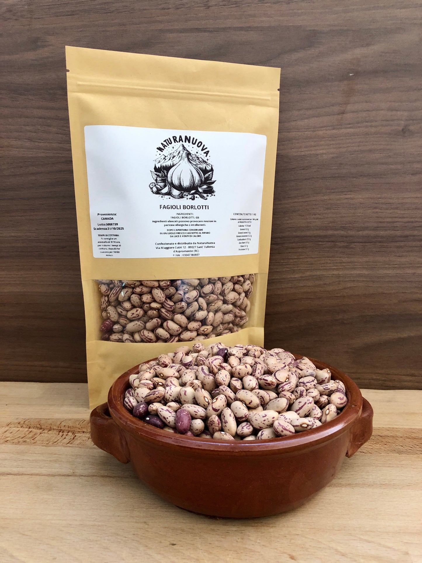 Fagioli Borlotti Secchi del Canada Naturali