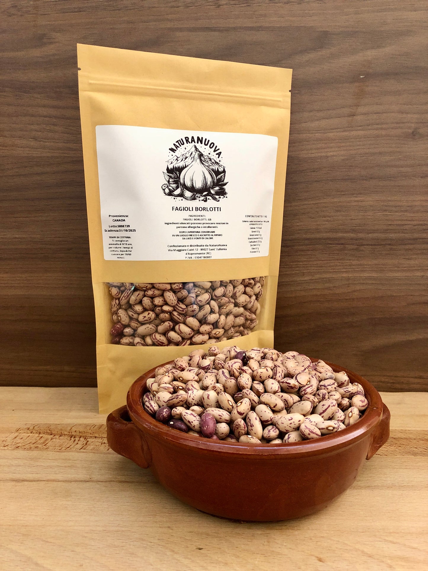 Fagioli Borlotti Secchi del Canada Naturali