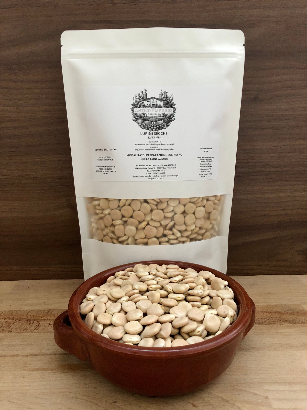 Calibrati Lupini Secchi Naturali Calibrati 13/15 – ANTICO EMPORIO AGRICOLO