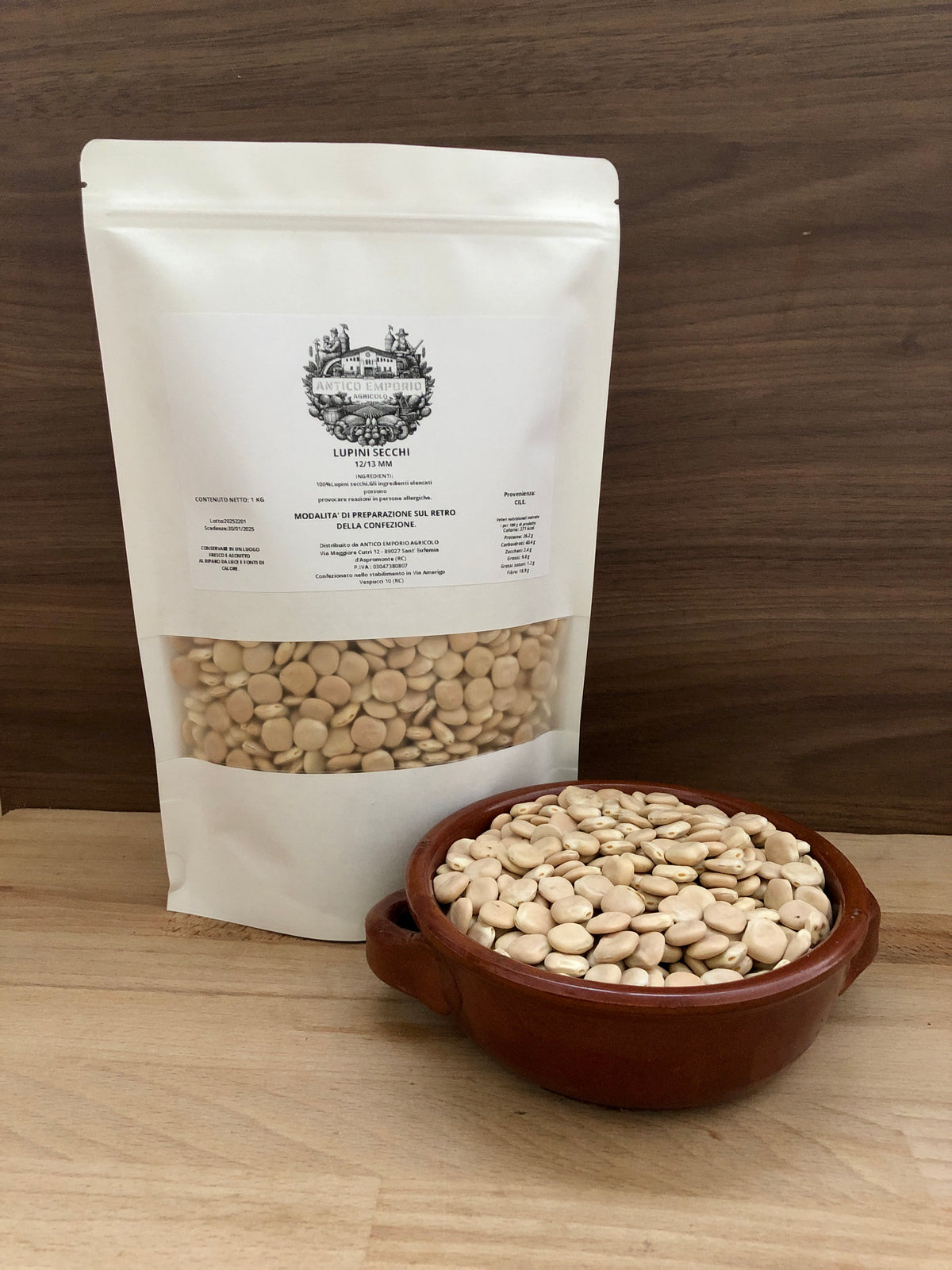 Calibrati Lupini Secchi Naturali Calibrati 13/15 – ANTICO EMPORIO AGRICOLO