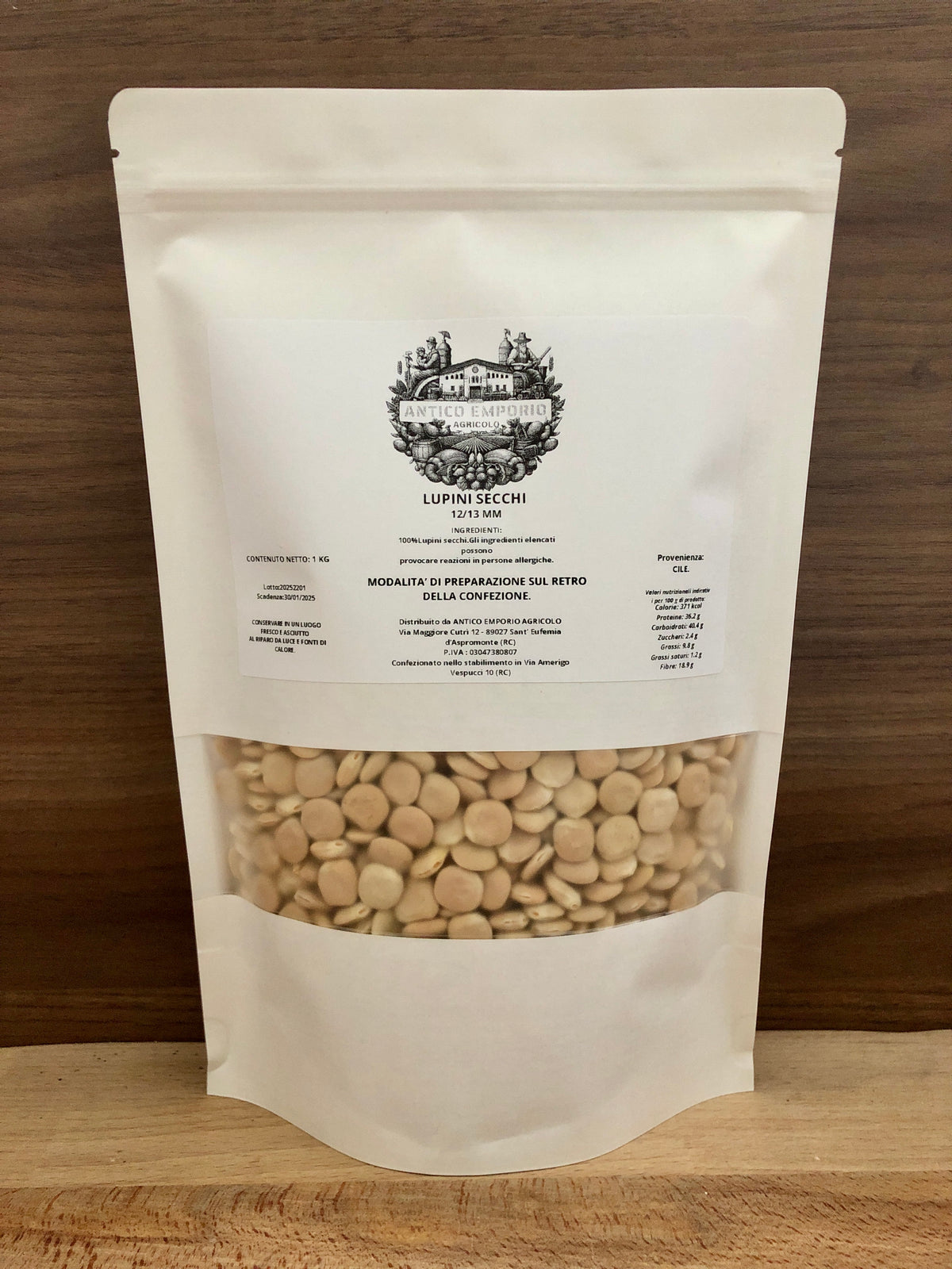 Calibrati Lupini Secchi Naturali Calibrati 13/15 – ANTICO EMPORIO AGRICOLO
