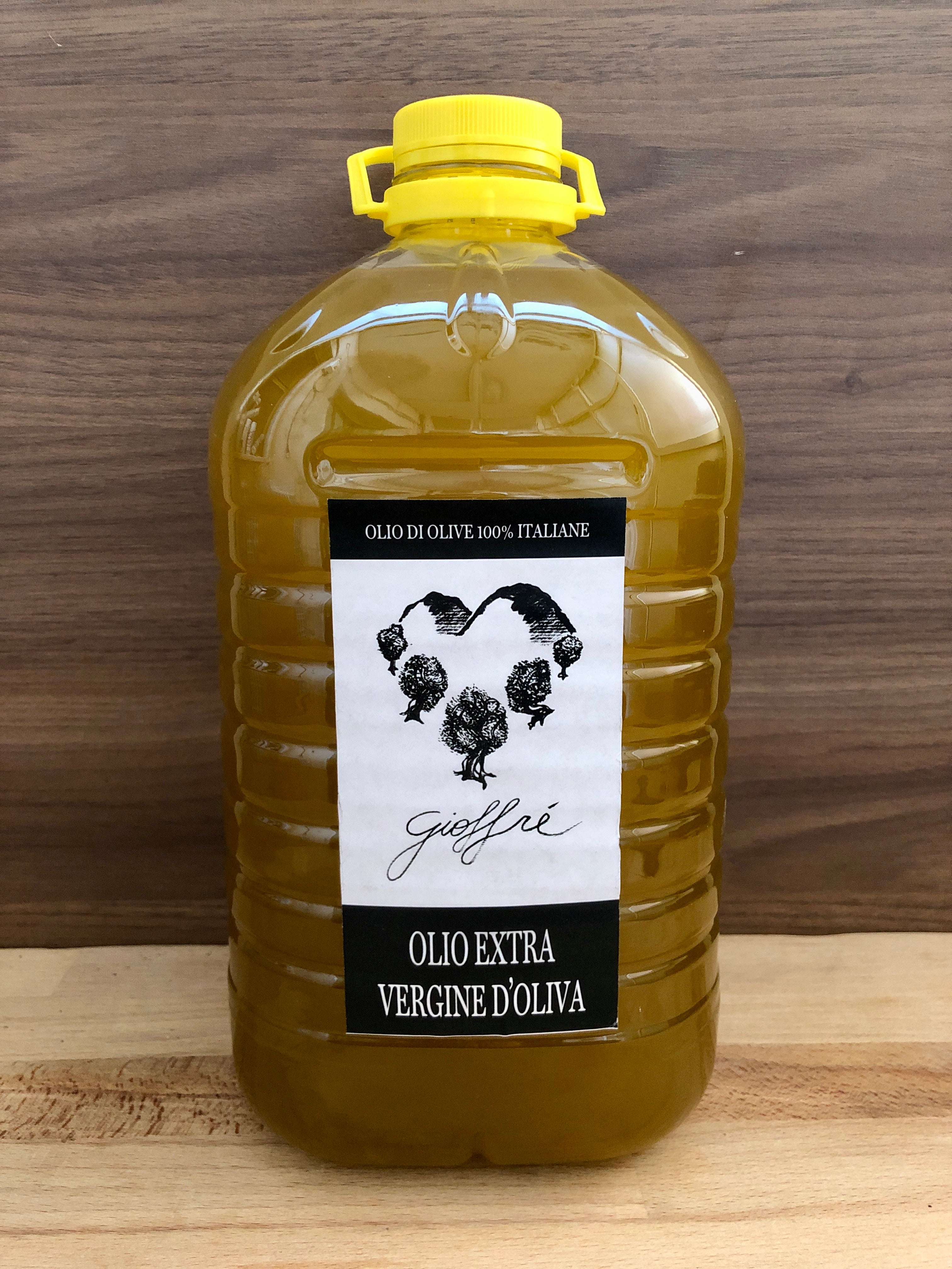 Olio Extravergine di Oliva Naturale - Non Filtrato - Grezzo - 100% Italiano - Prodotto in Calabria 5 L