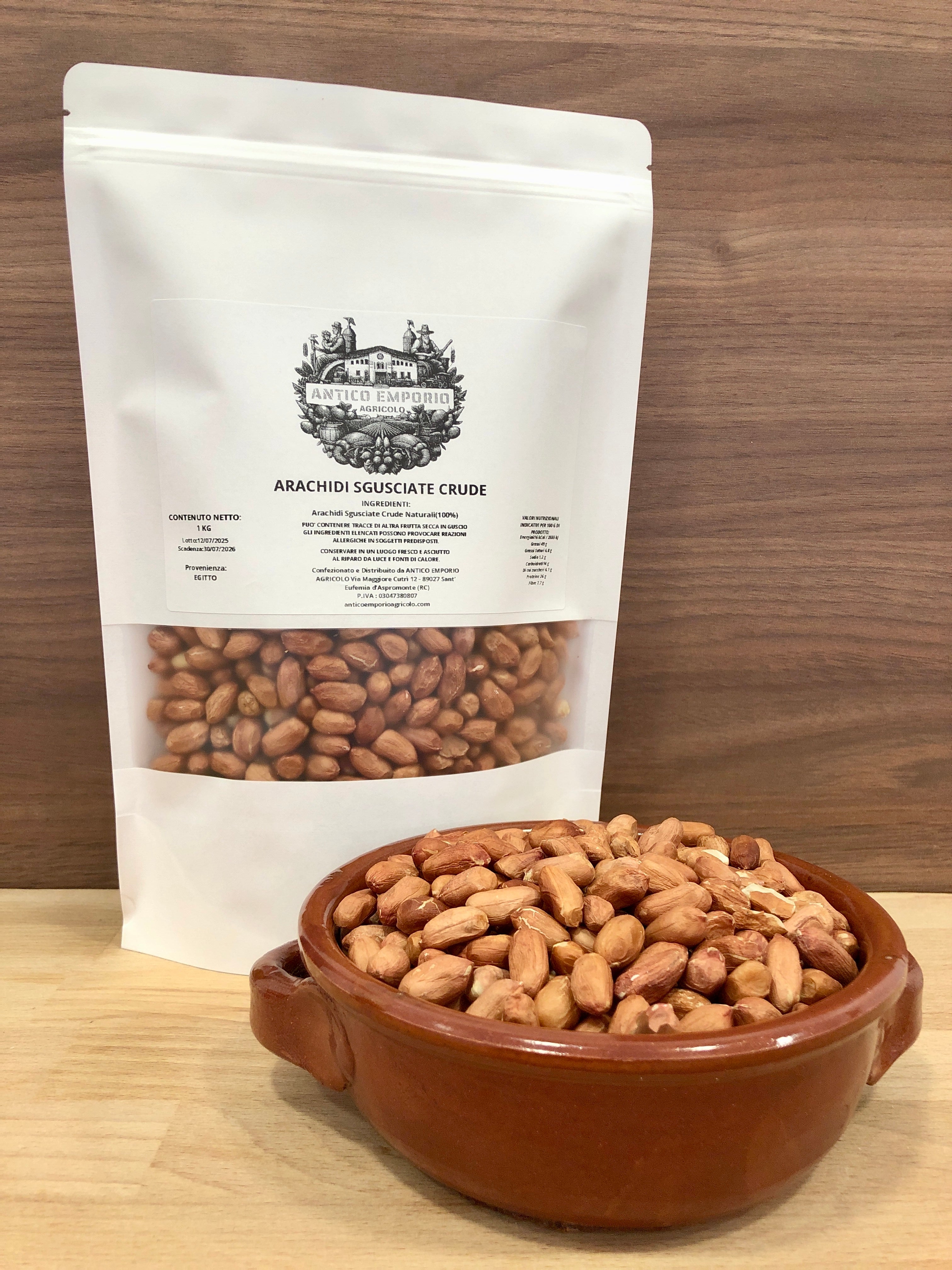 Arachidi Sgusciate Naturali Crude - Non Tostate e non Salate