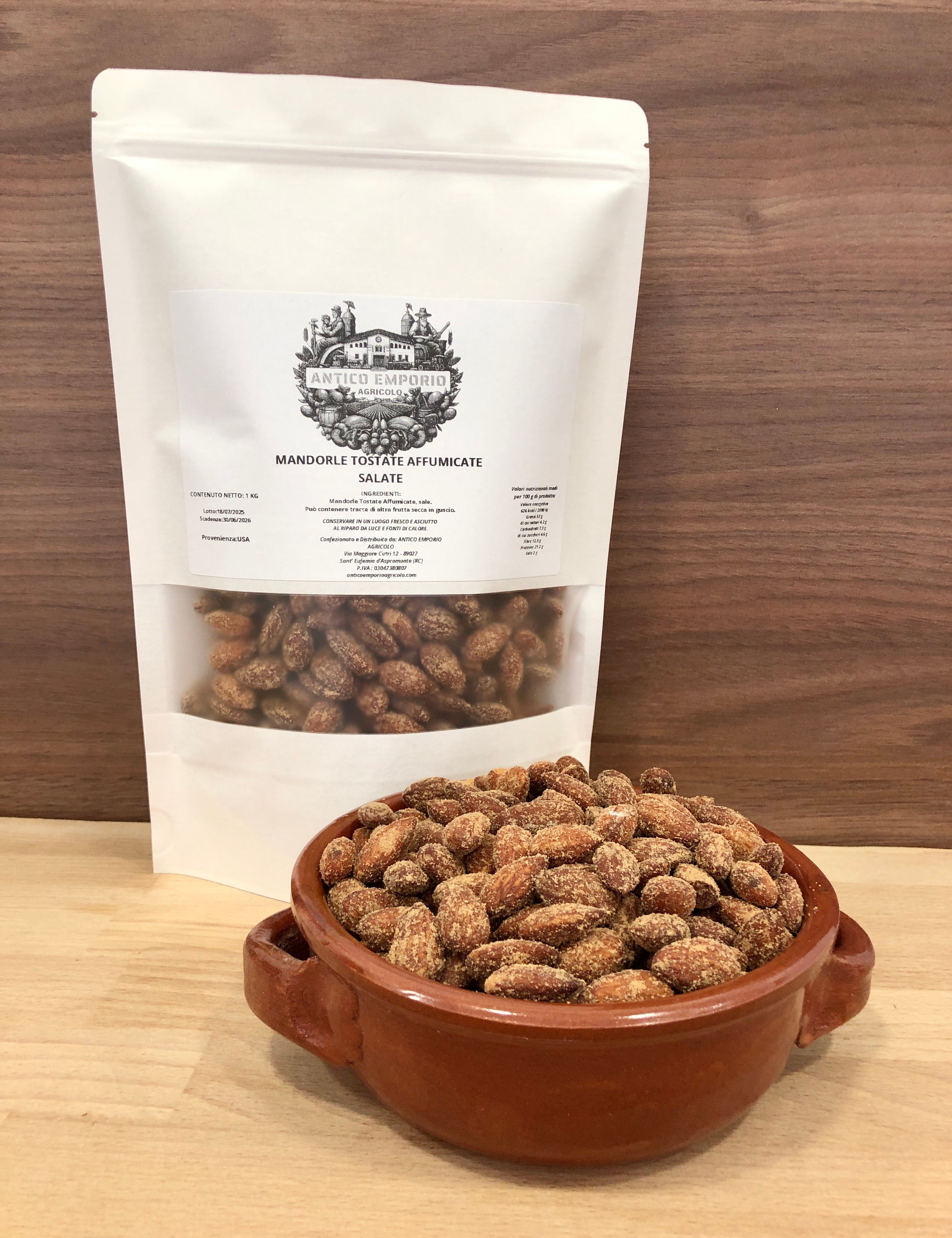 Mandorle Naturali Tostate Affumicate e Salate