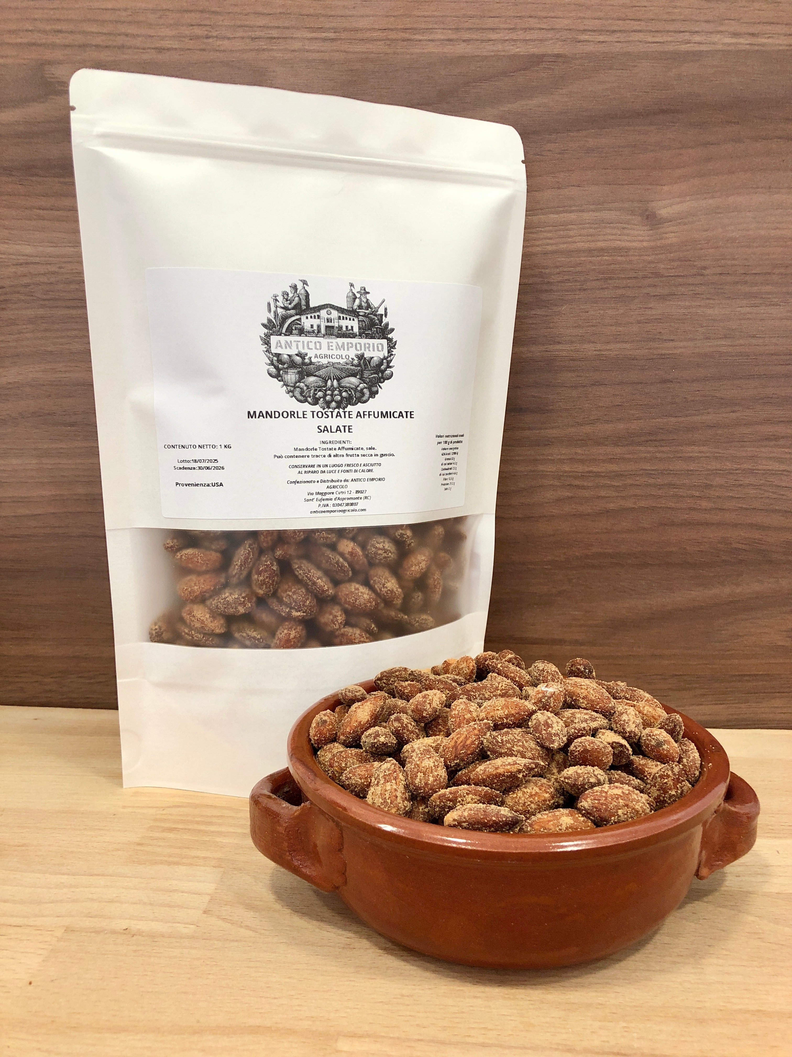 Mandorle Naturali Tostate Affumicate e Salate