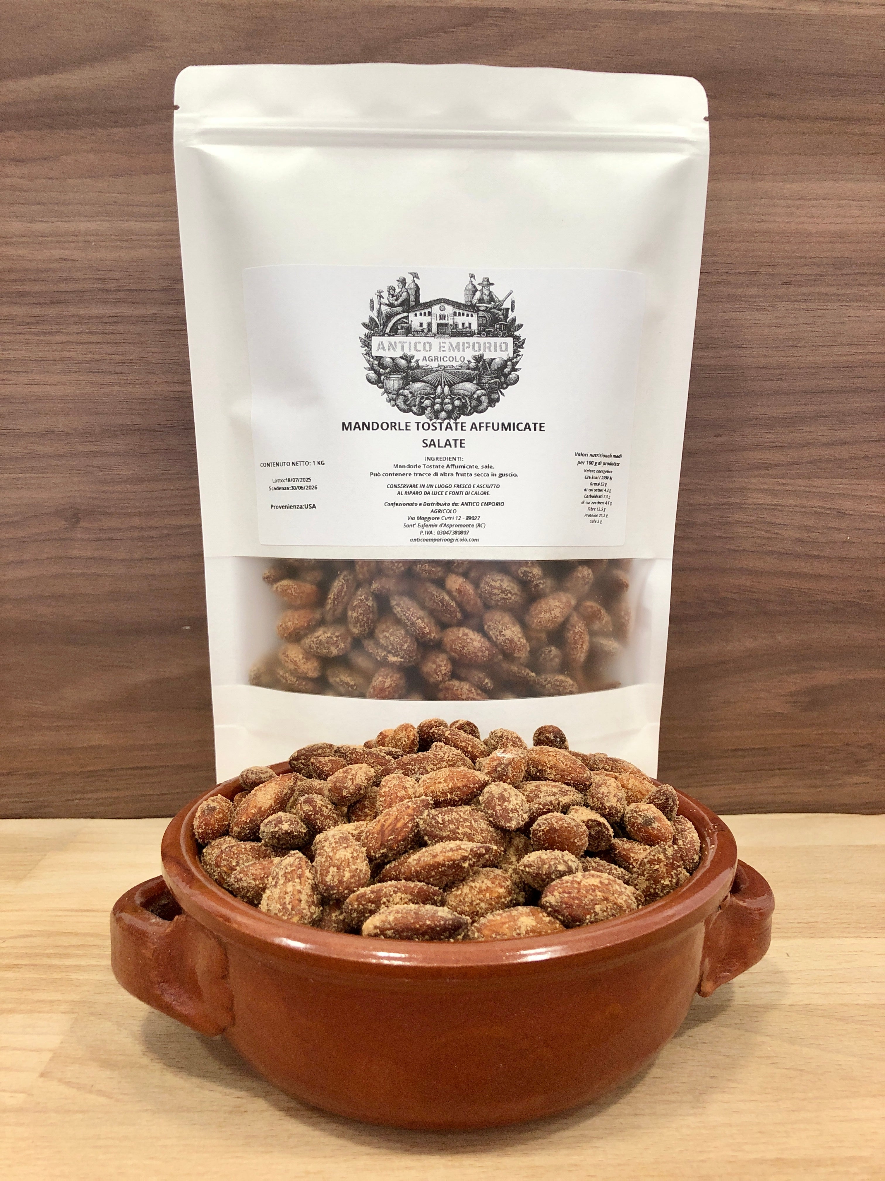 Mandorle Naturali Tostate Affumicate e Salate
