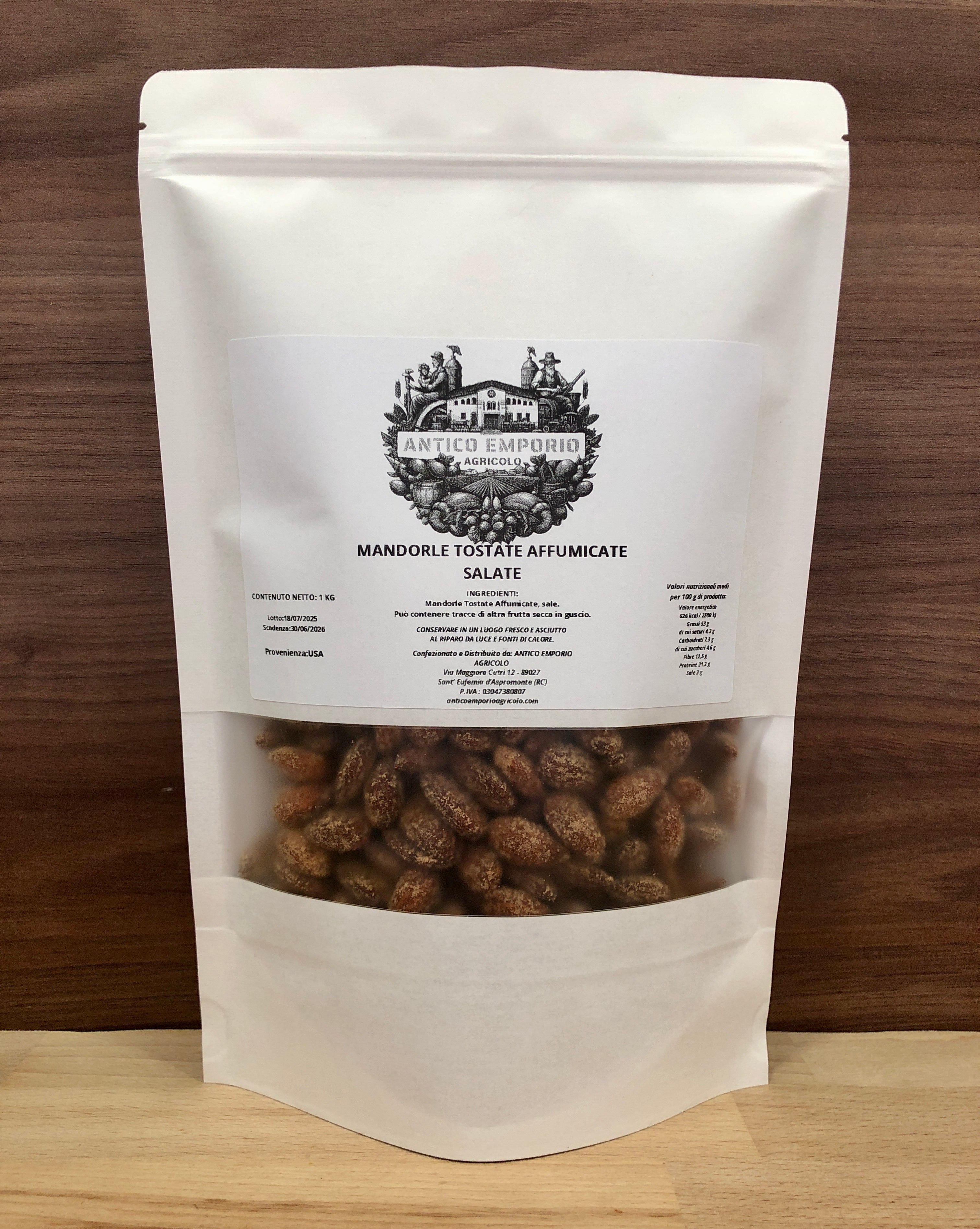 Mandorle Naturali Tostate Affumicate e Salate