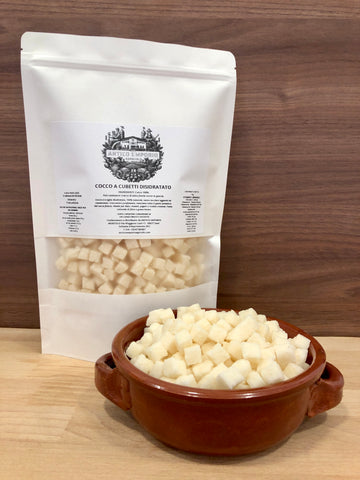 Cocco Naturale Disidratato a Cubetti Senza Zucchero