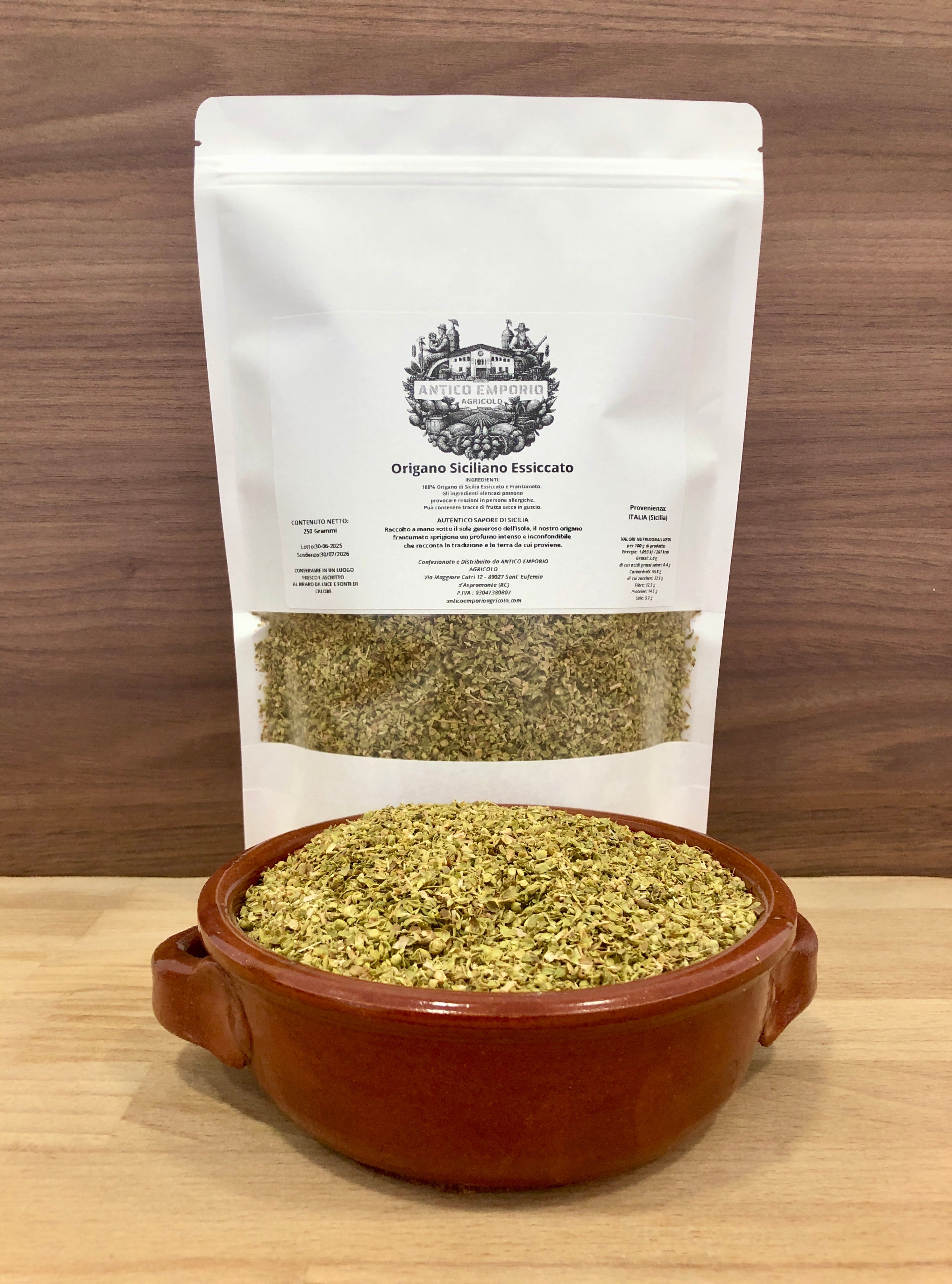 Origano Siciliano Essiccato e Frantumato