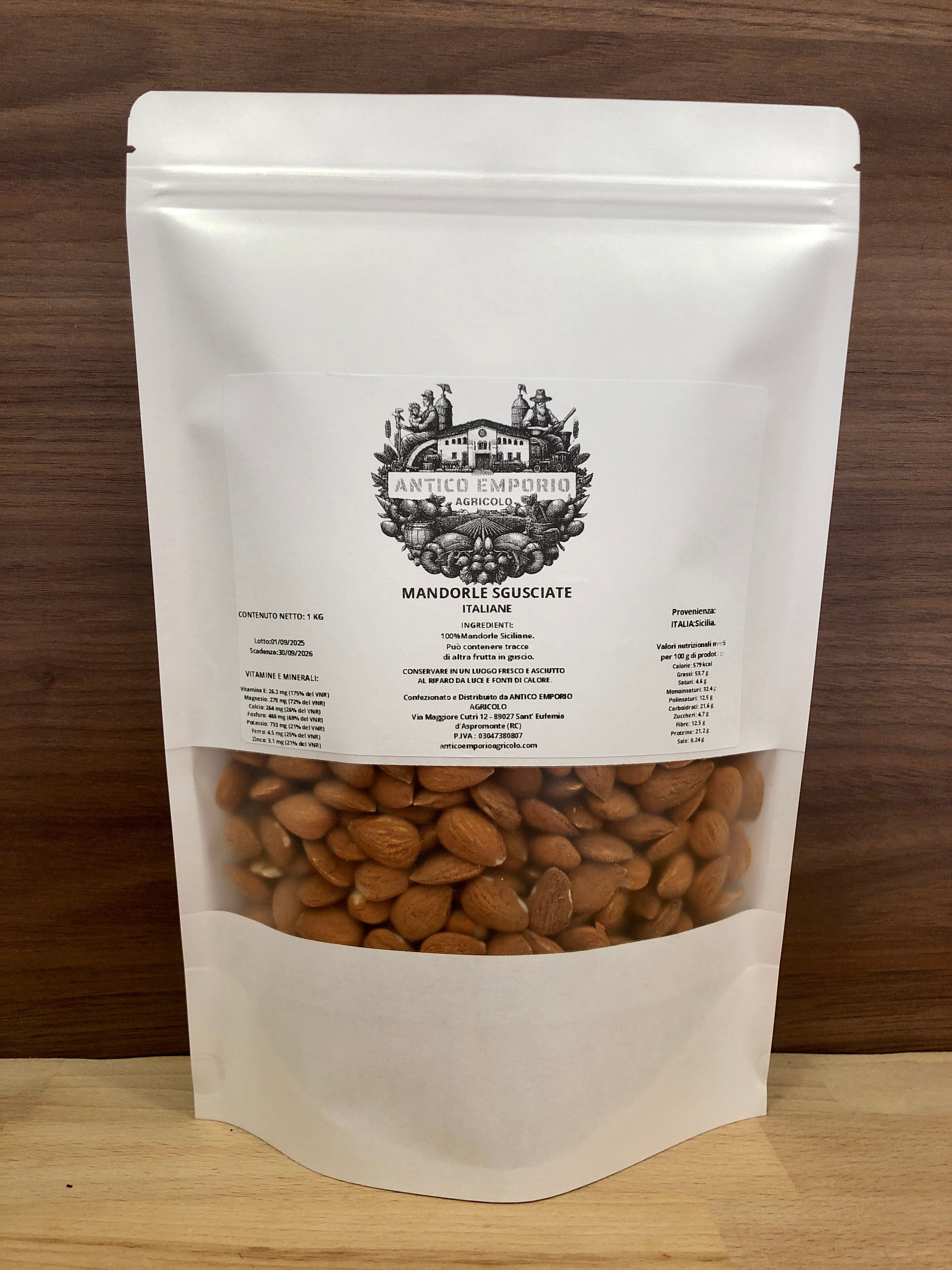 Mandorle Sgusciate Siciliane Naturali