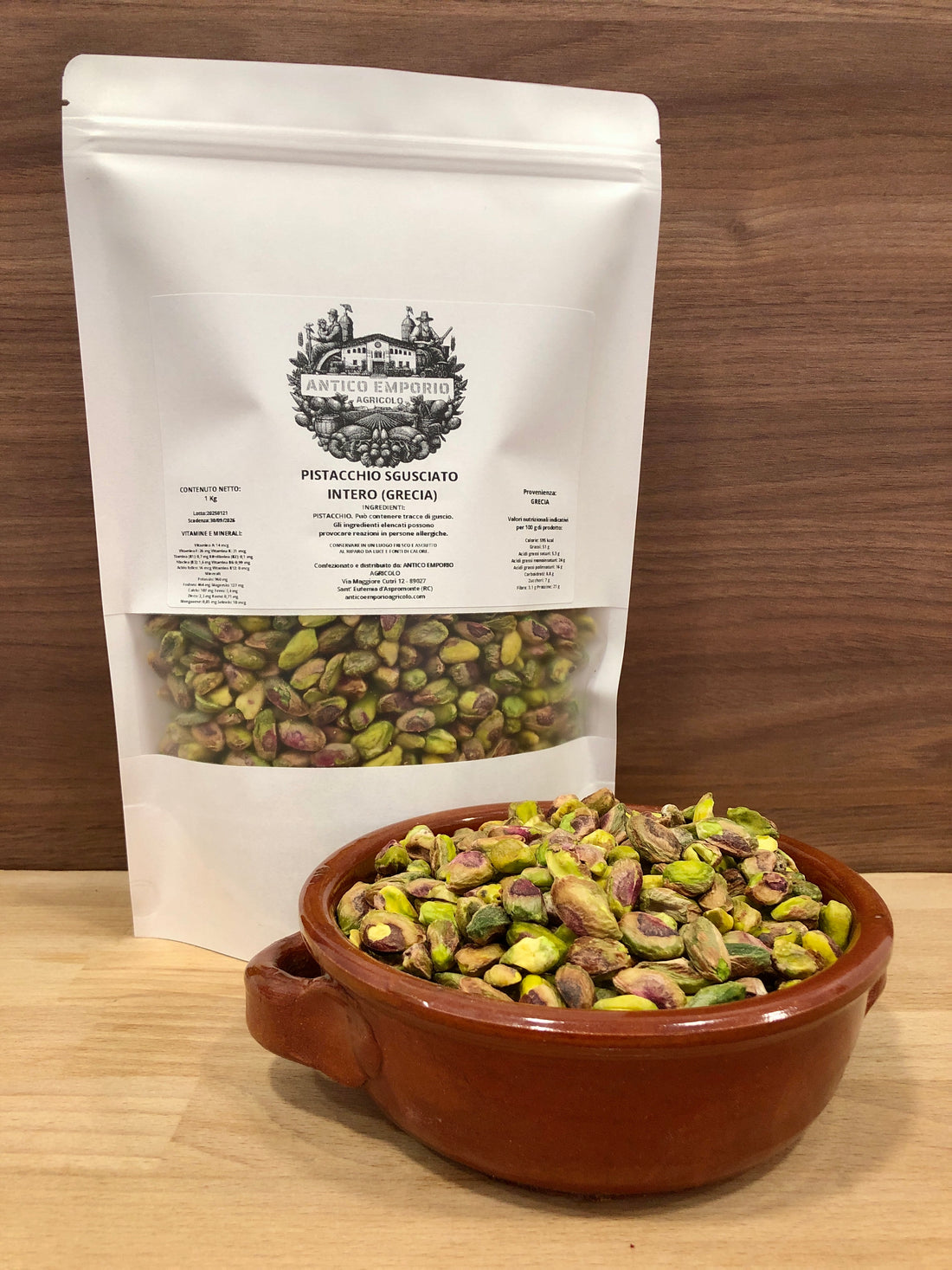 Pistacchio Sgusciato GRECIA Intero al Naturale - Non Tostato e Non Salato -