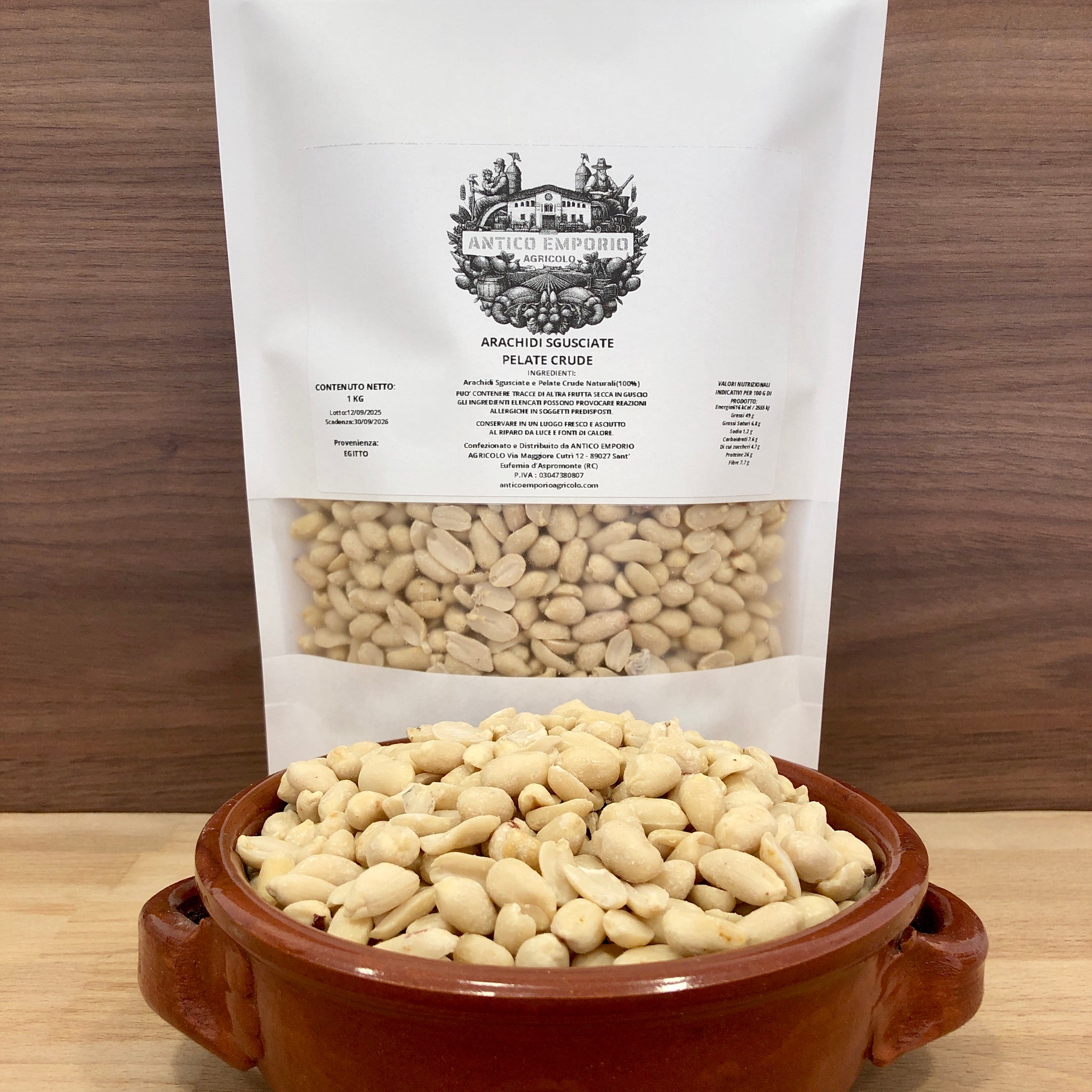 Arachidi Sgusciate Naturali Pelate e Crude