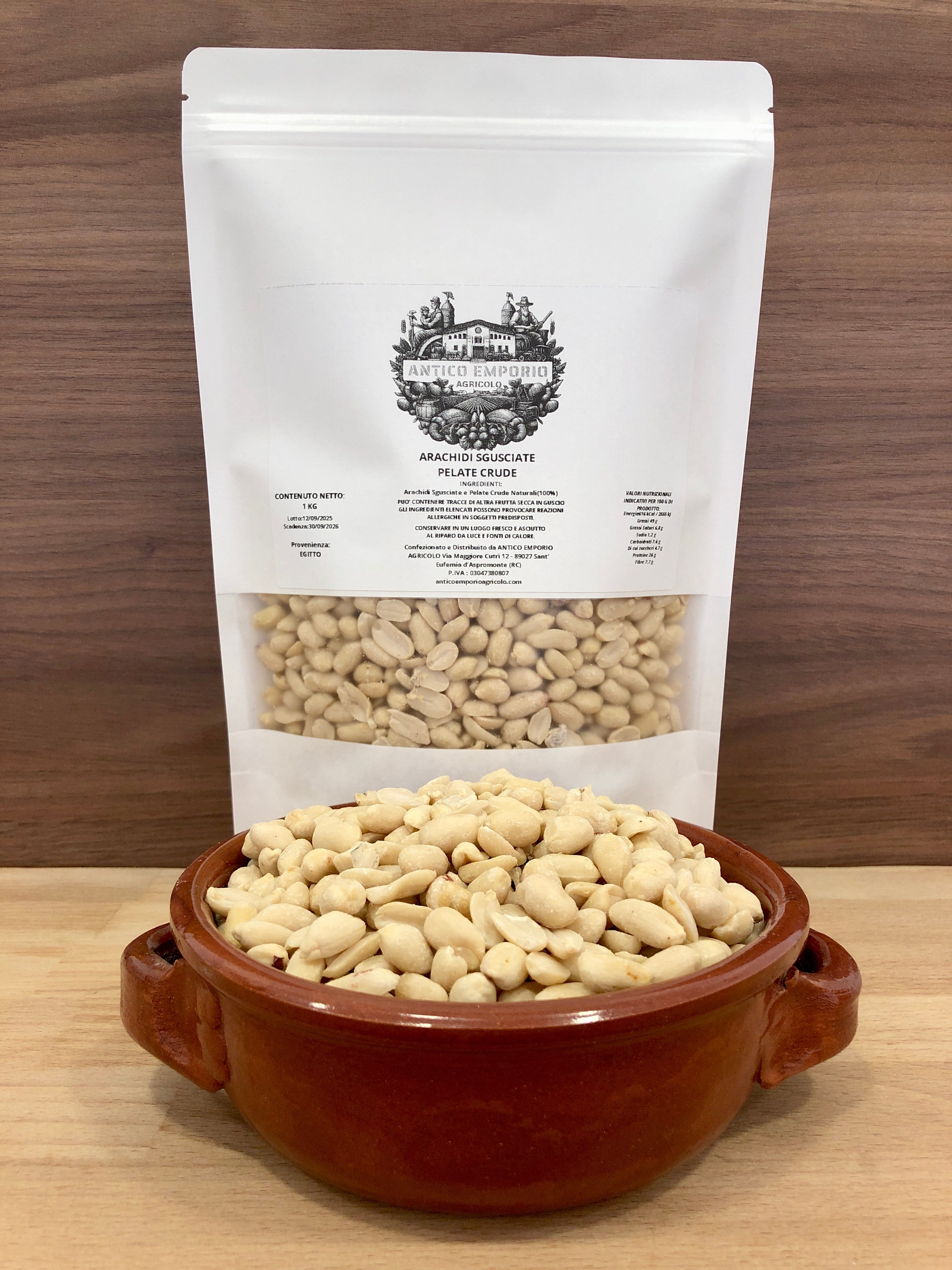 Arachidi Sgusciate Naturali Pelate e Crude