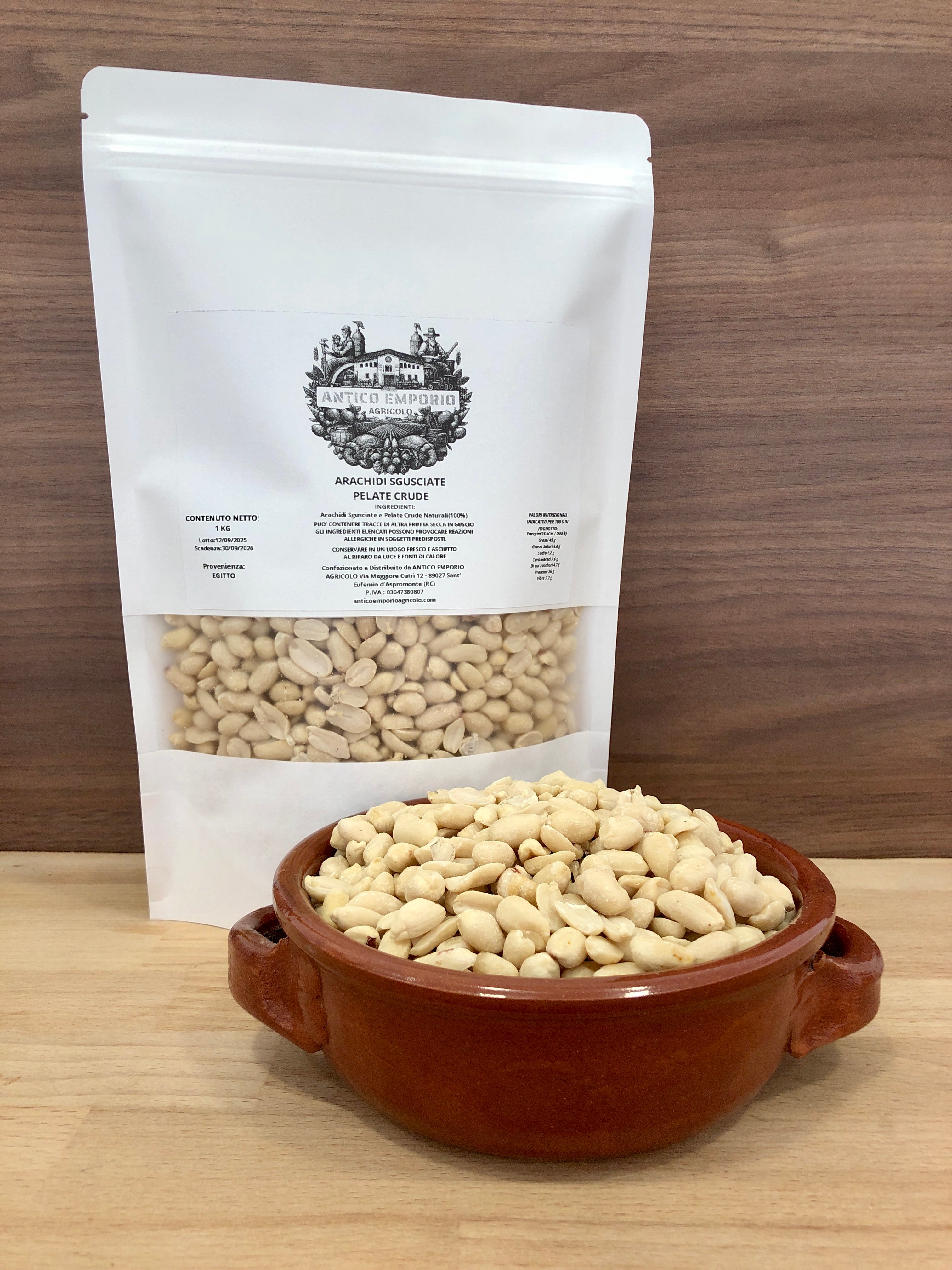 Arachidi Sgusciate Naturali Pelate e Crude
