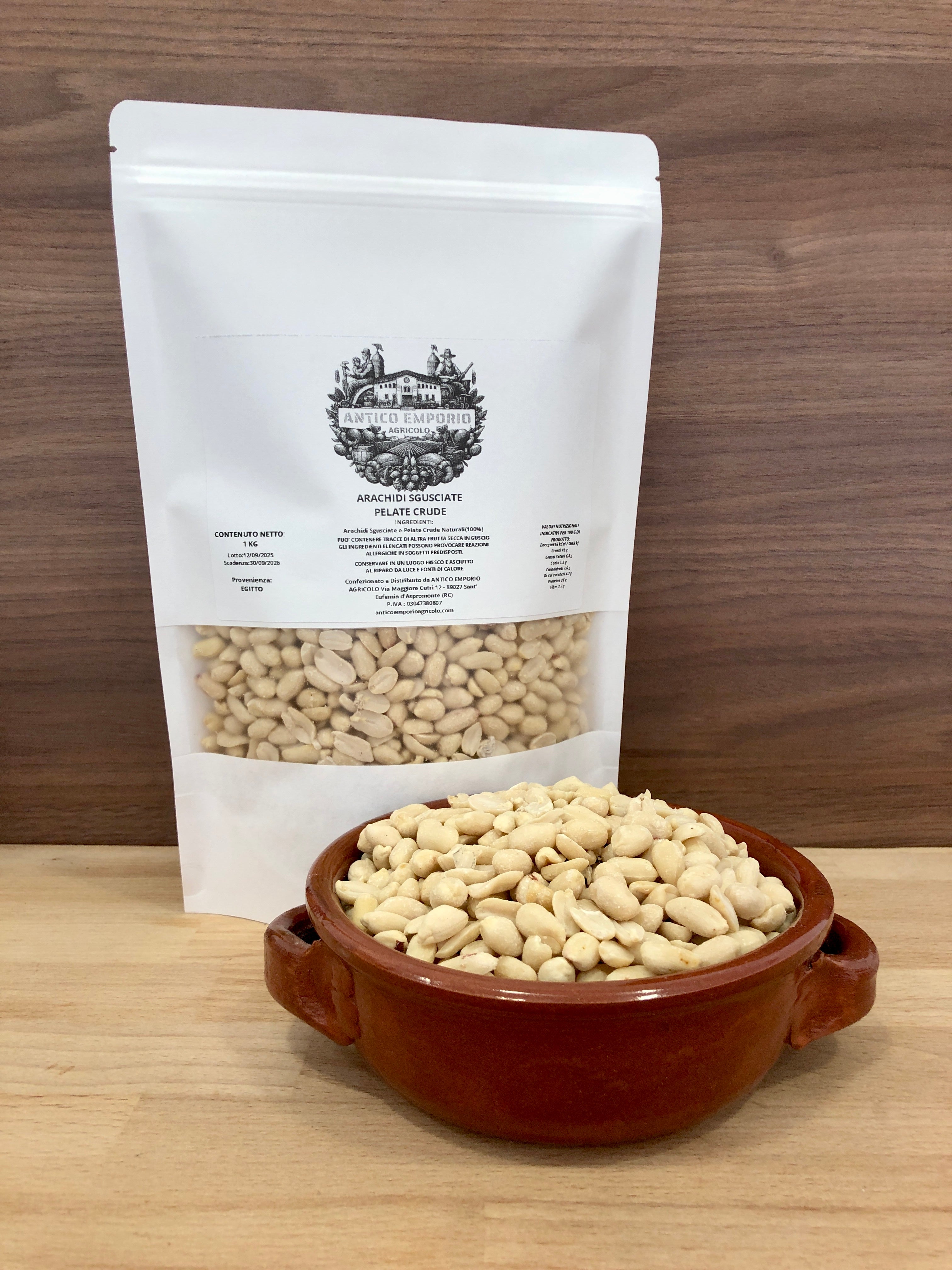 Arachidi Sgusciate Naturali Pelate e Crude