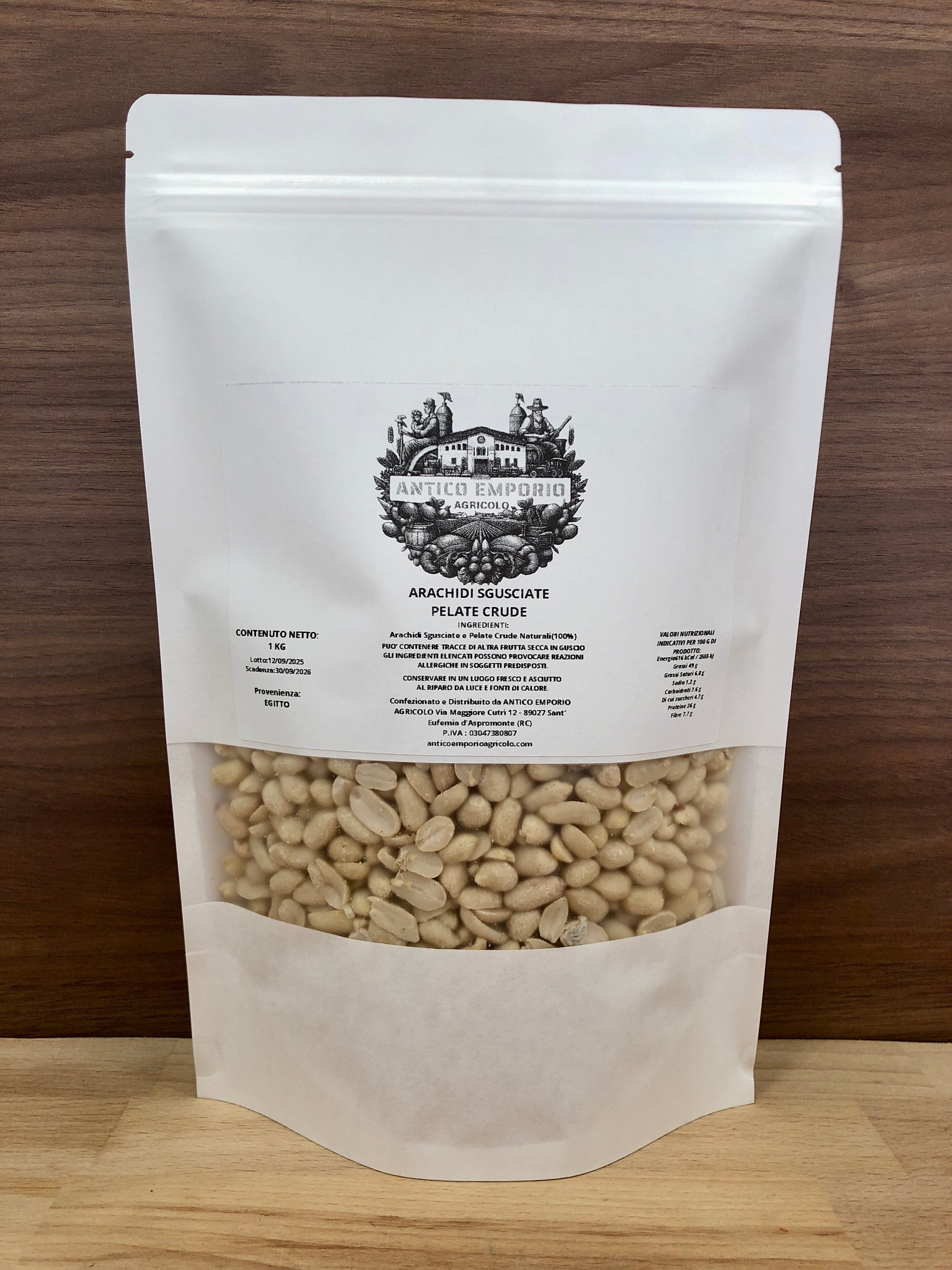 Arachidi Sgusciate Naturali Pelate e Crude