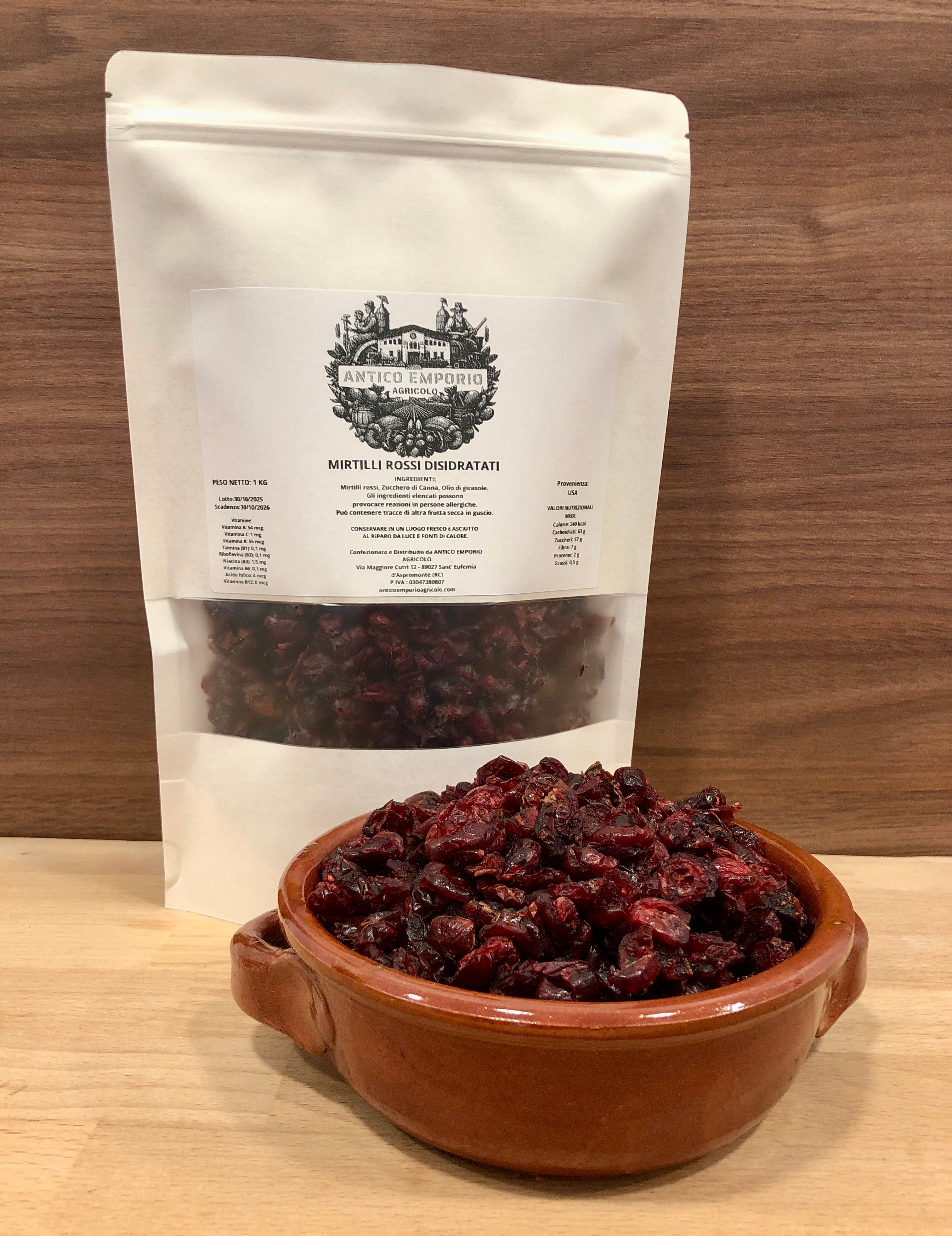 Mirtilli Rossi Disidratati USA – Naturali, Morbidi e Dolci | Snack Ricco di Antiossidanti