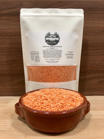 Lenticchie Rosse Decorticate - Selezionate - Naturali -