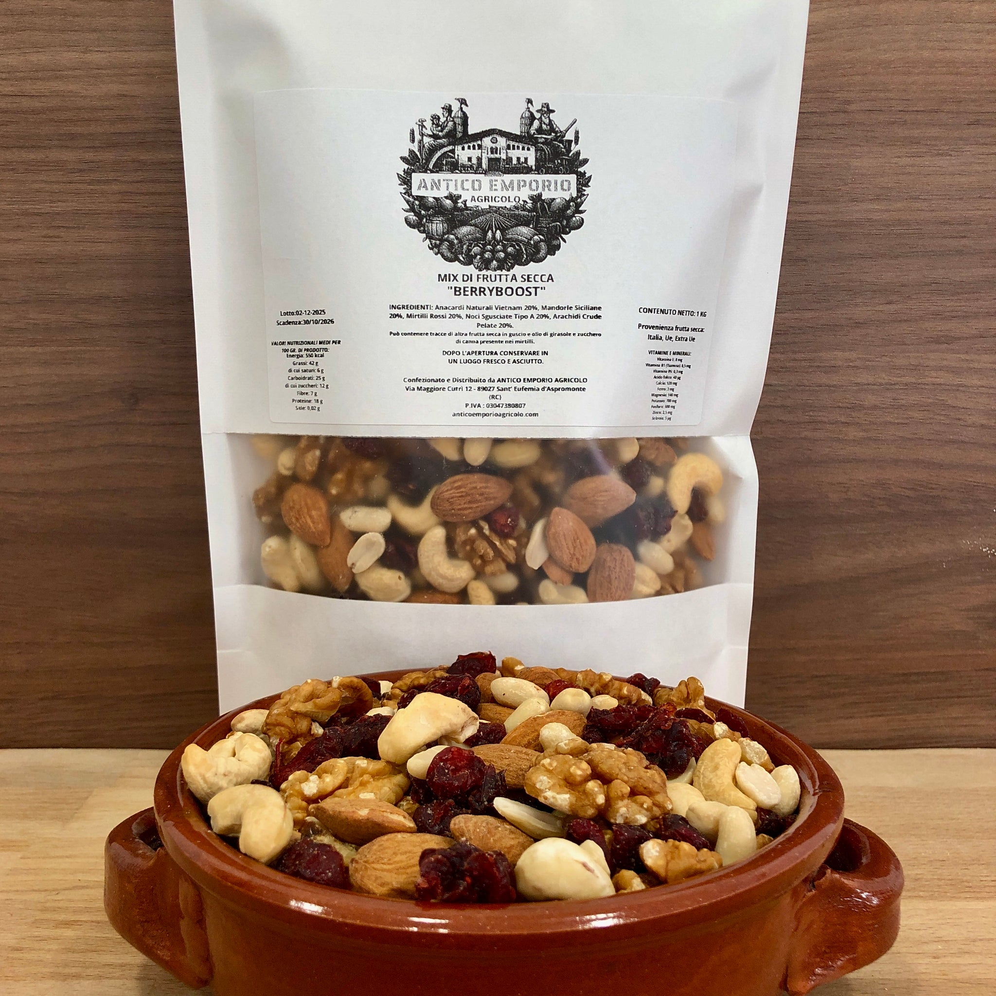 BerryBoost - Mix Energetico di Frutta Secca e Mirtilli