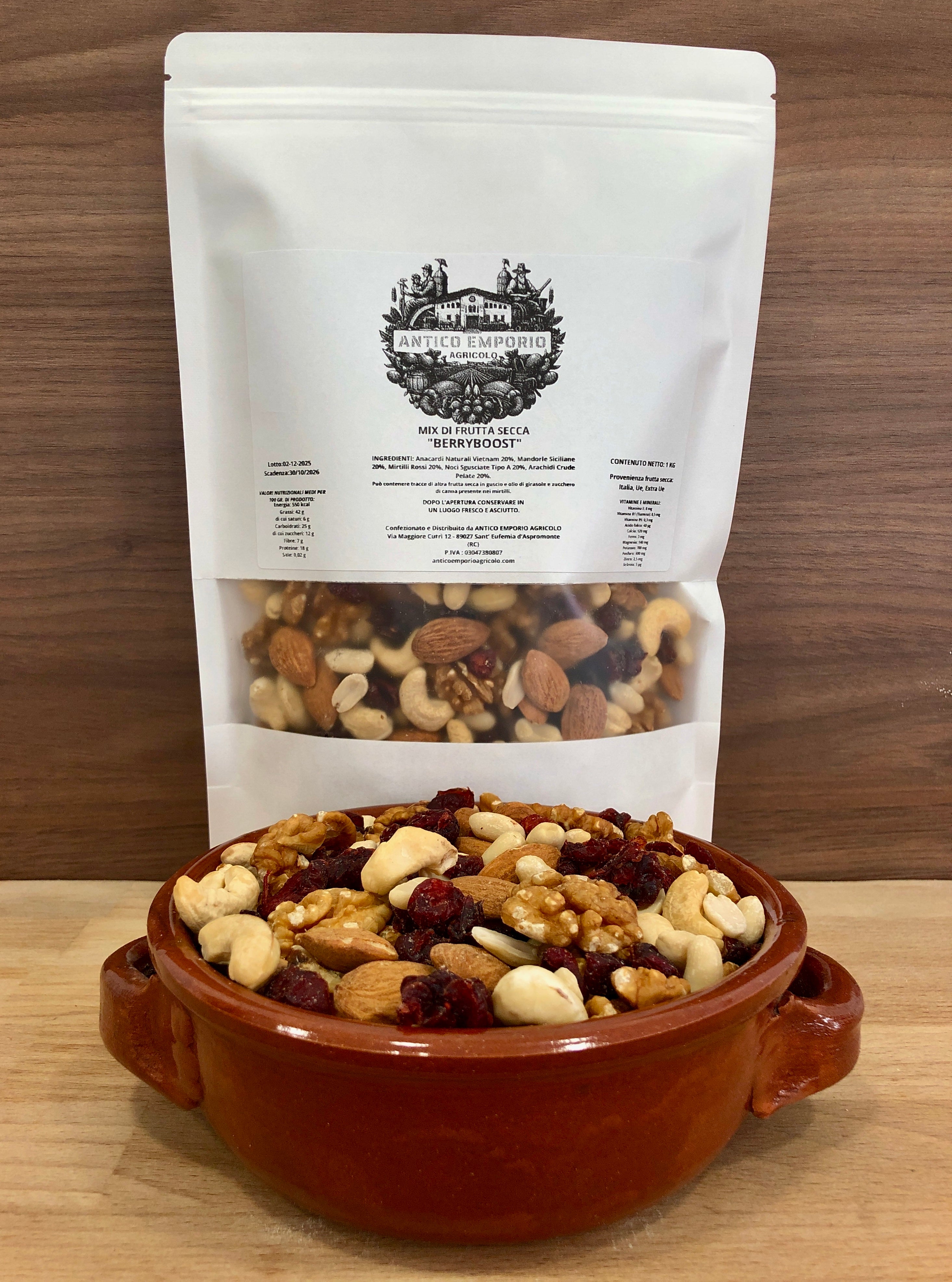 BerryBoost - Mix Energetico di Frutta Secca e Mirtilli