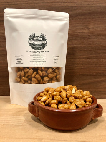 Mandorle Pelate Pralinate al Miele con Sale