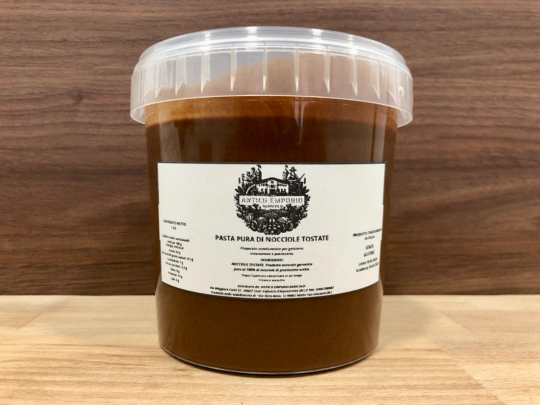 Pasta Pura di Nocciole Tostate 1 Kg - Senza Glutine