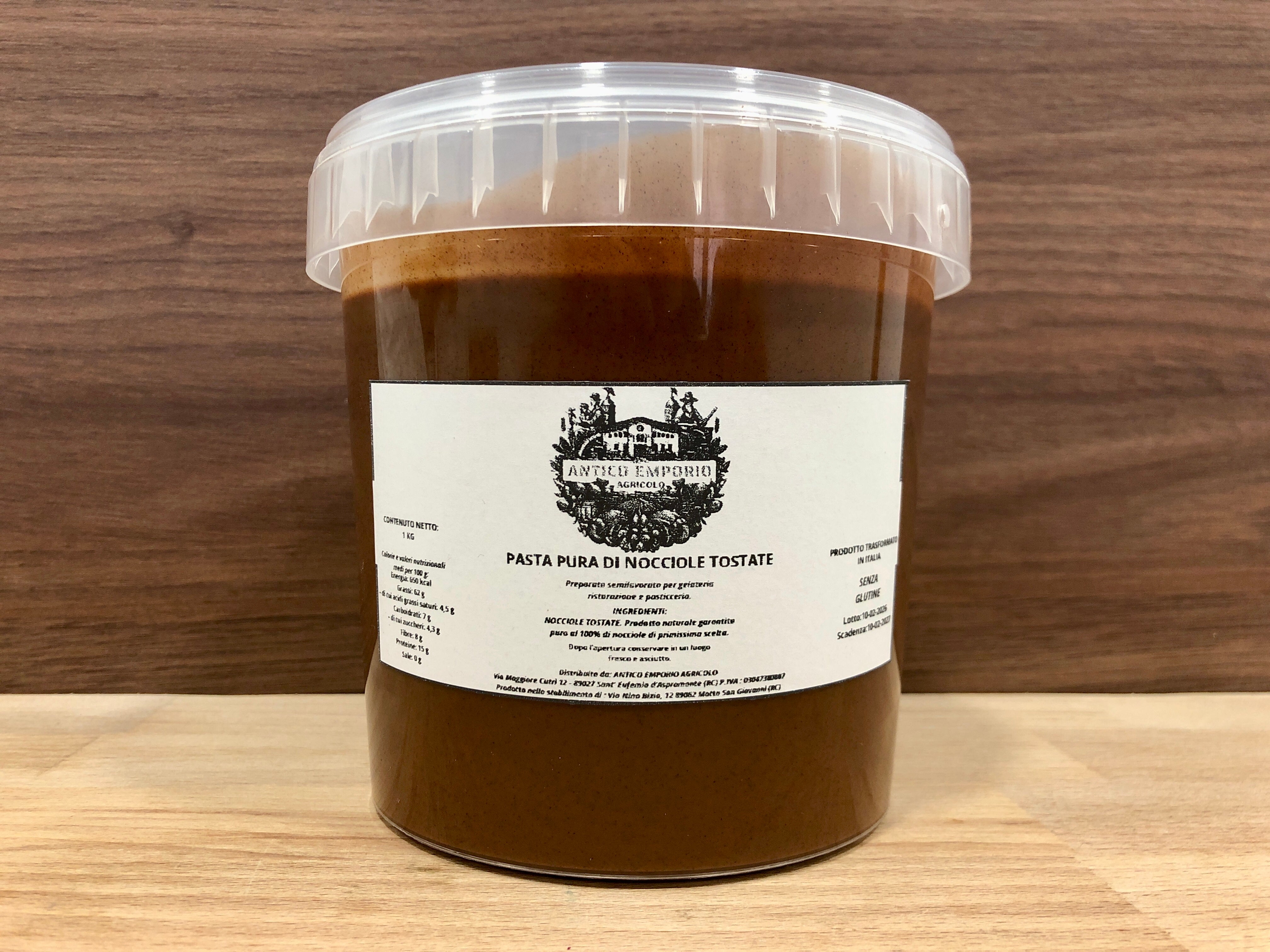 Pasta Pura di Nocciole Tostate 1 Kg - Senza Glutine