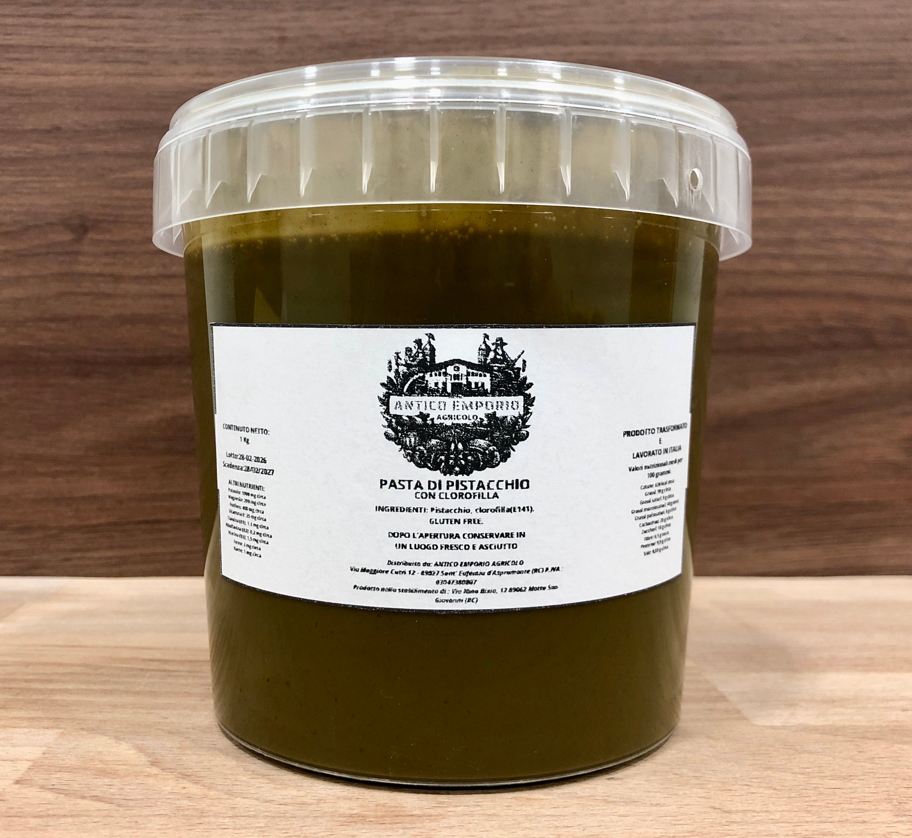 Pasta di Pistacchio con Clorofilla 1 Kg - Senza Glutine