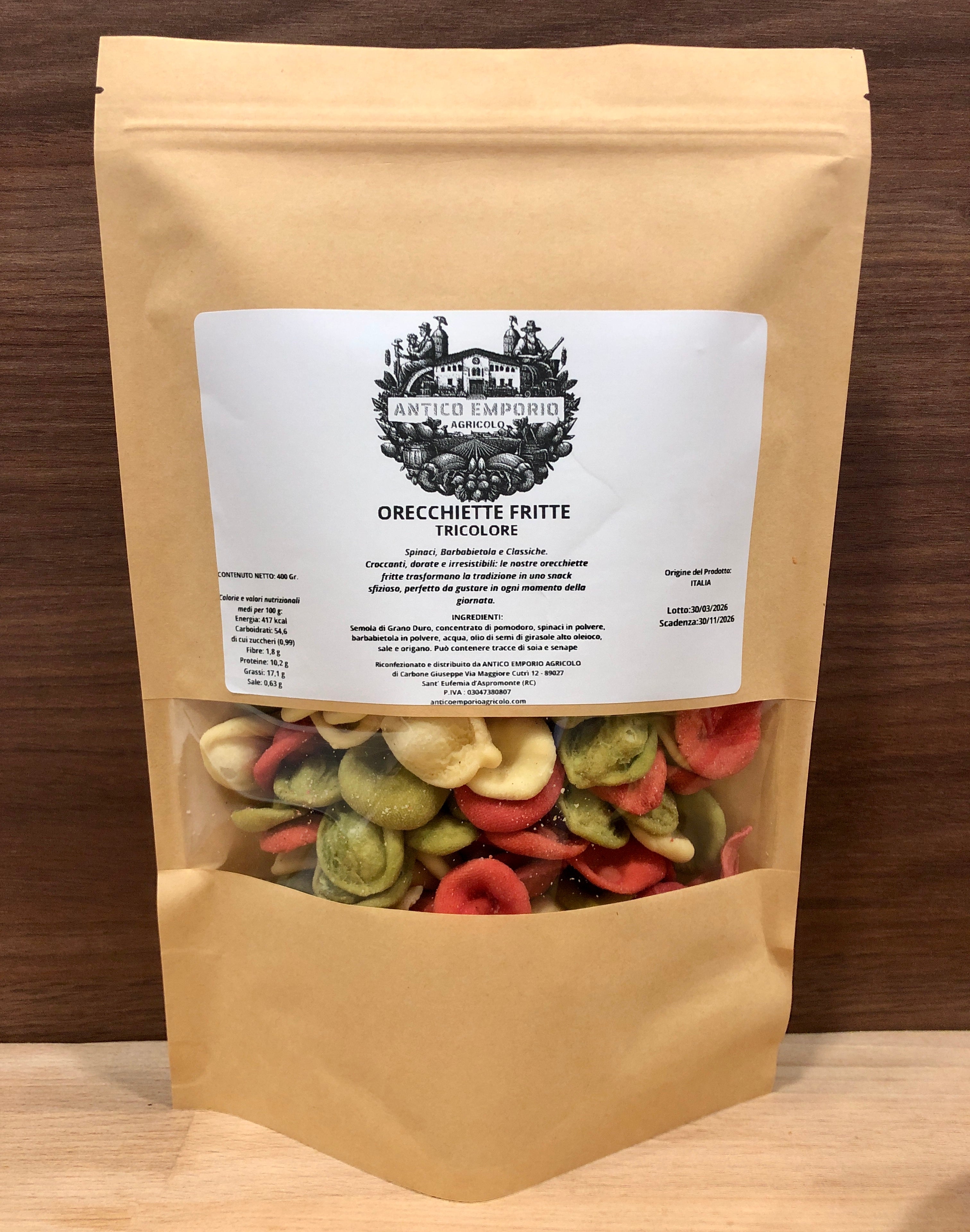 Orecchiette Fritte Tricolore