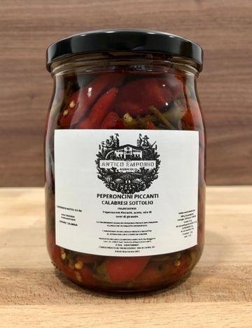 Peperoncini Piccanti Calabresi Interi Sottolio