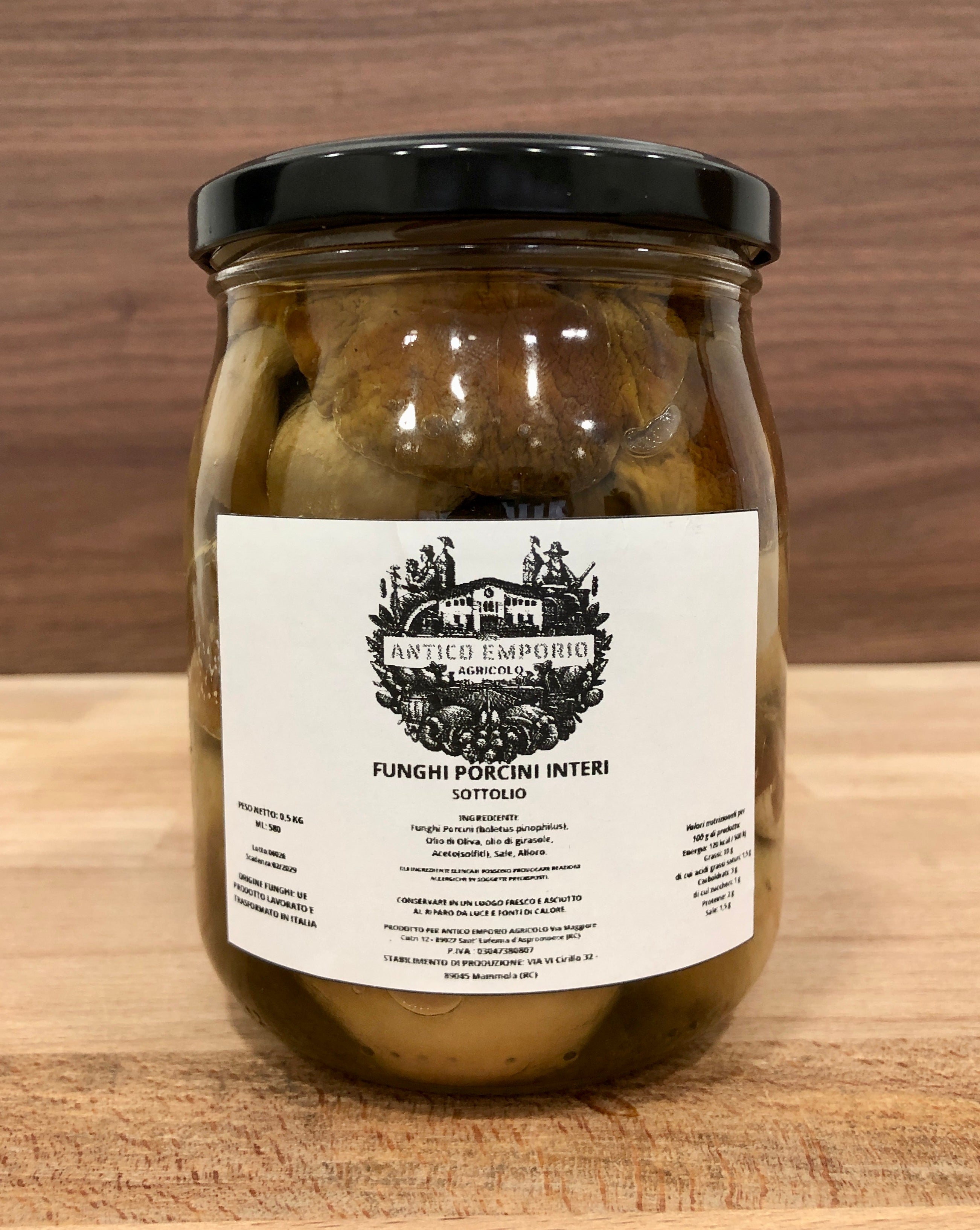 Funghi Porcini Interi Sottolio