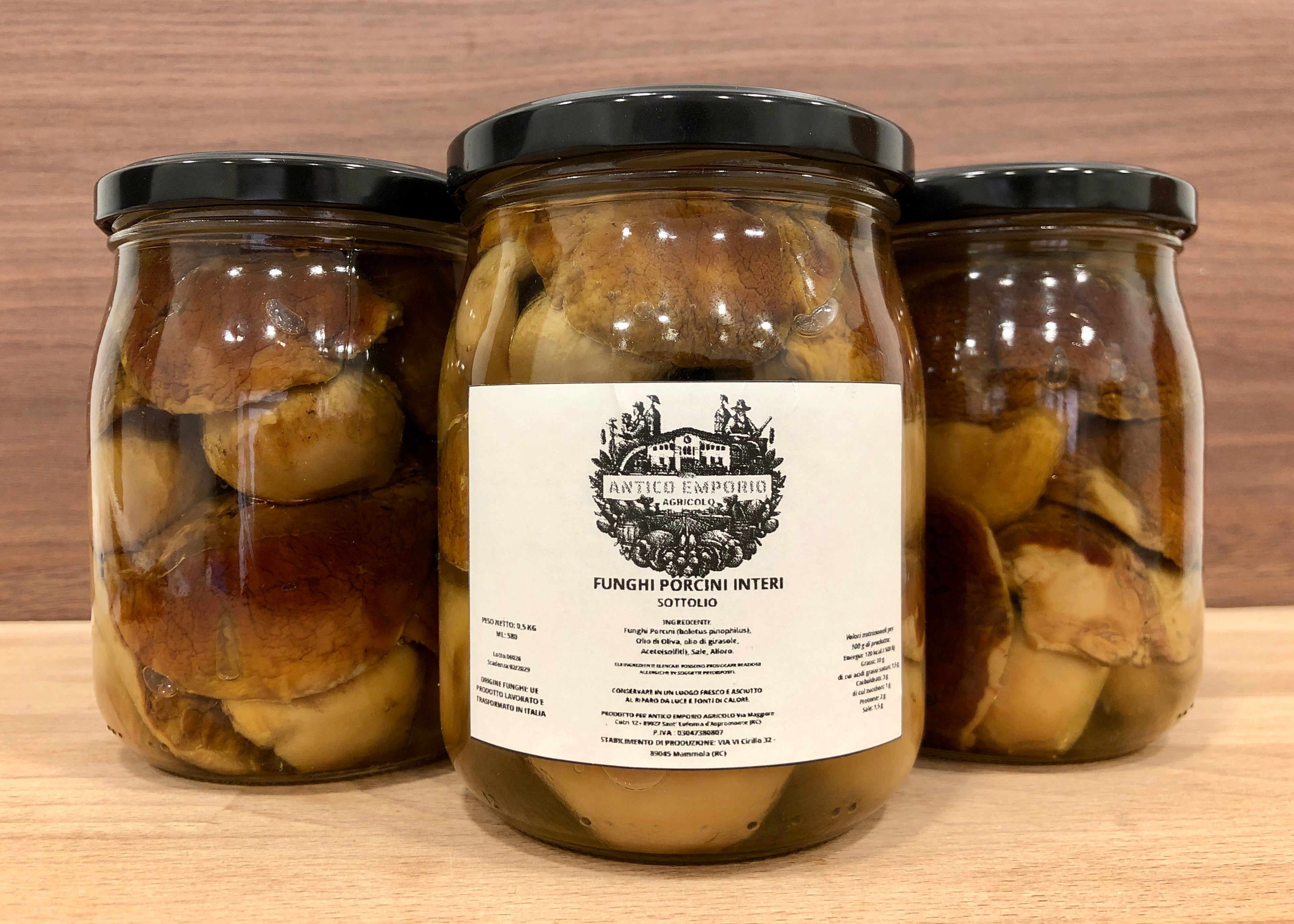 Funghi Porcini Interi Sottolio