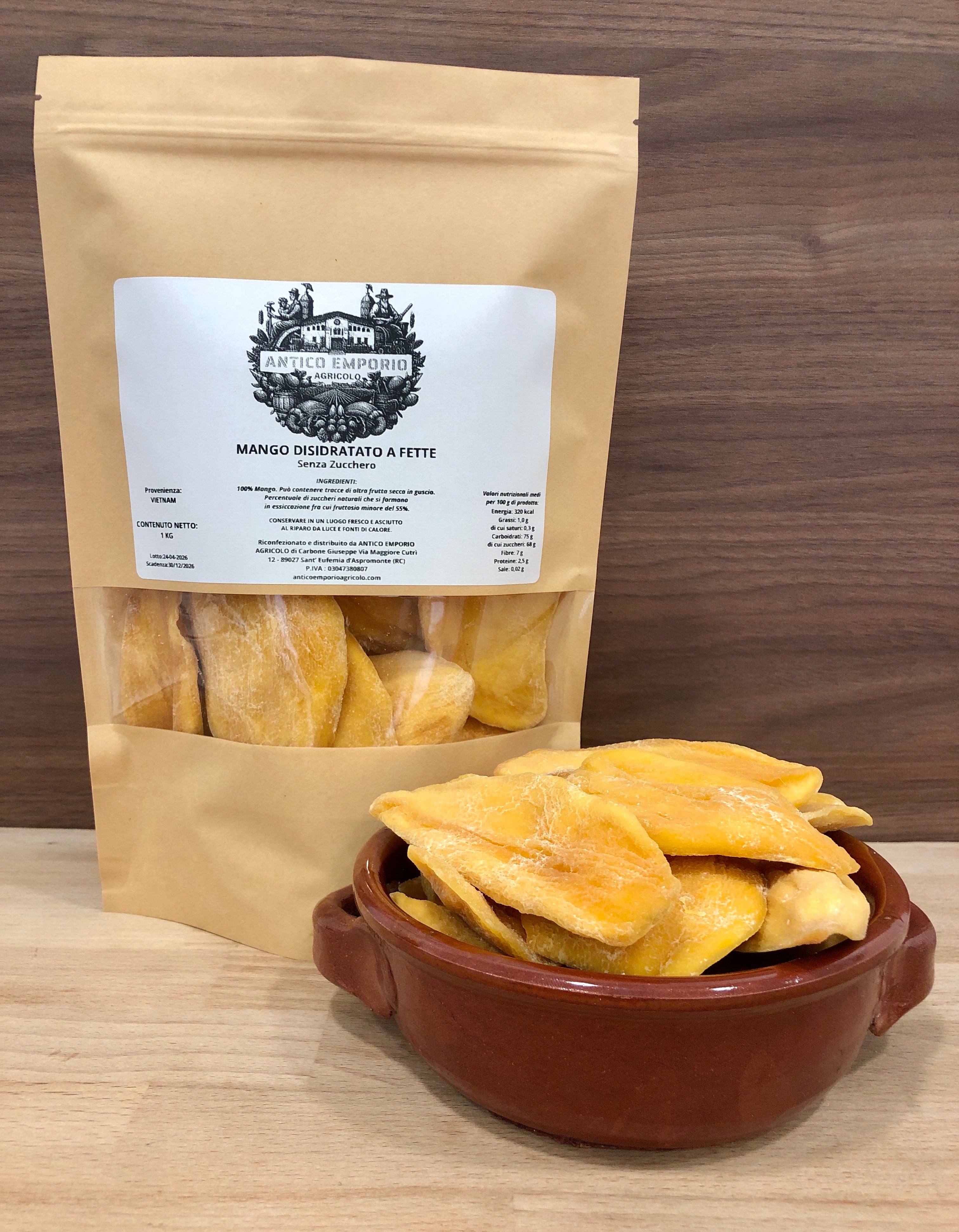 Mango Disidratato a Fette Senza Zucchero