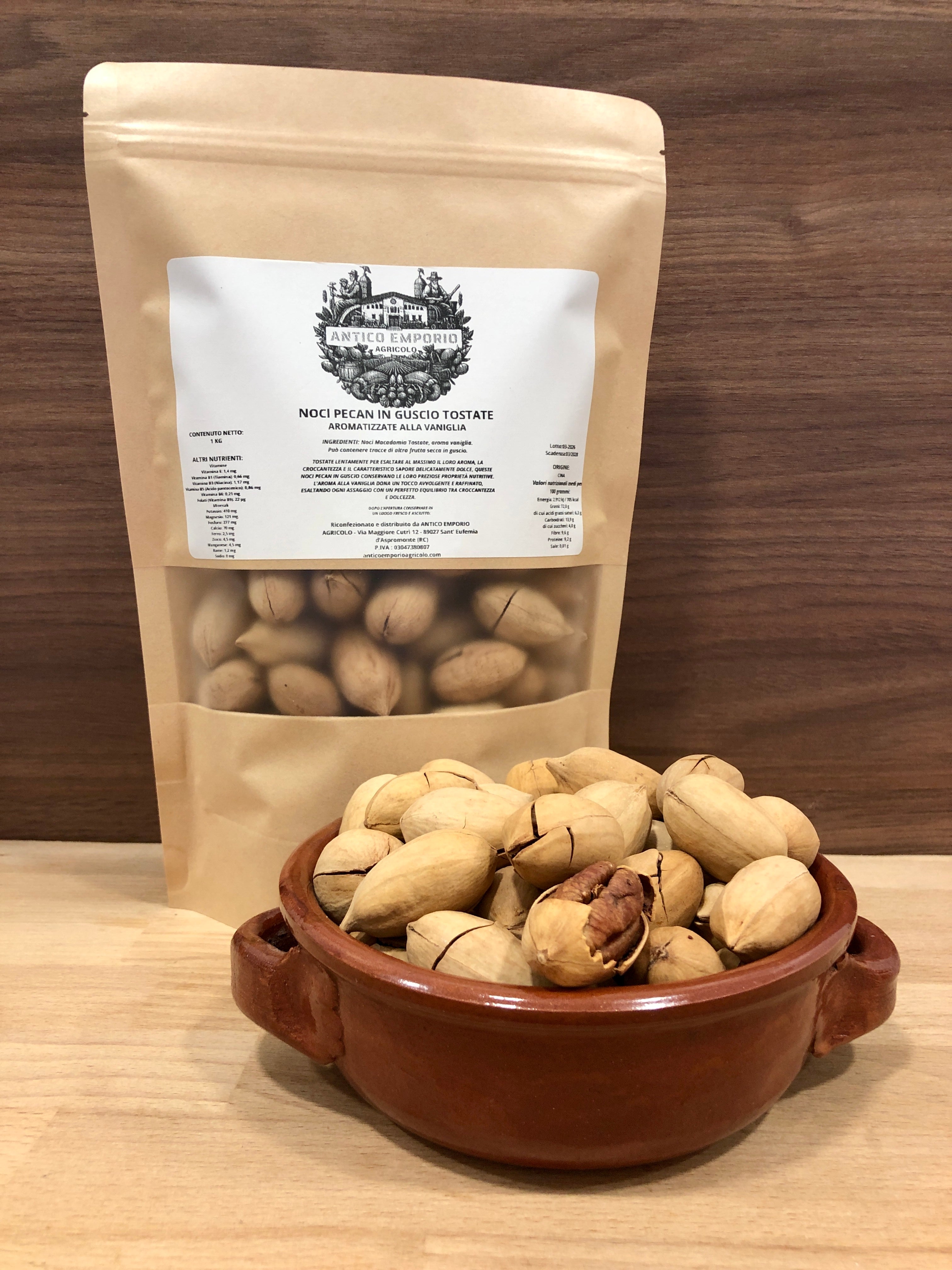 Noci Pecan Aroma Vaniglia in Guscio Tostate
