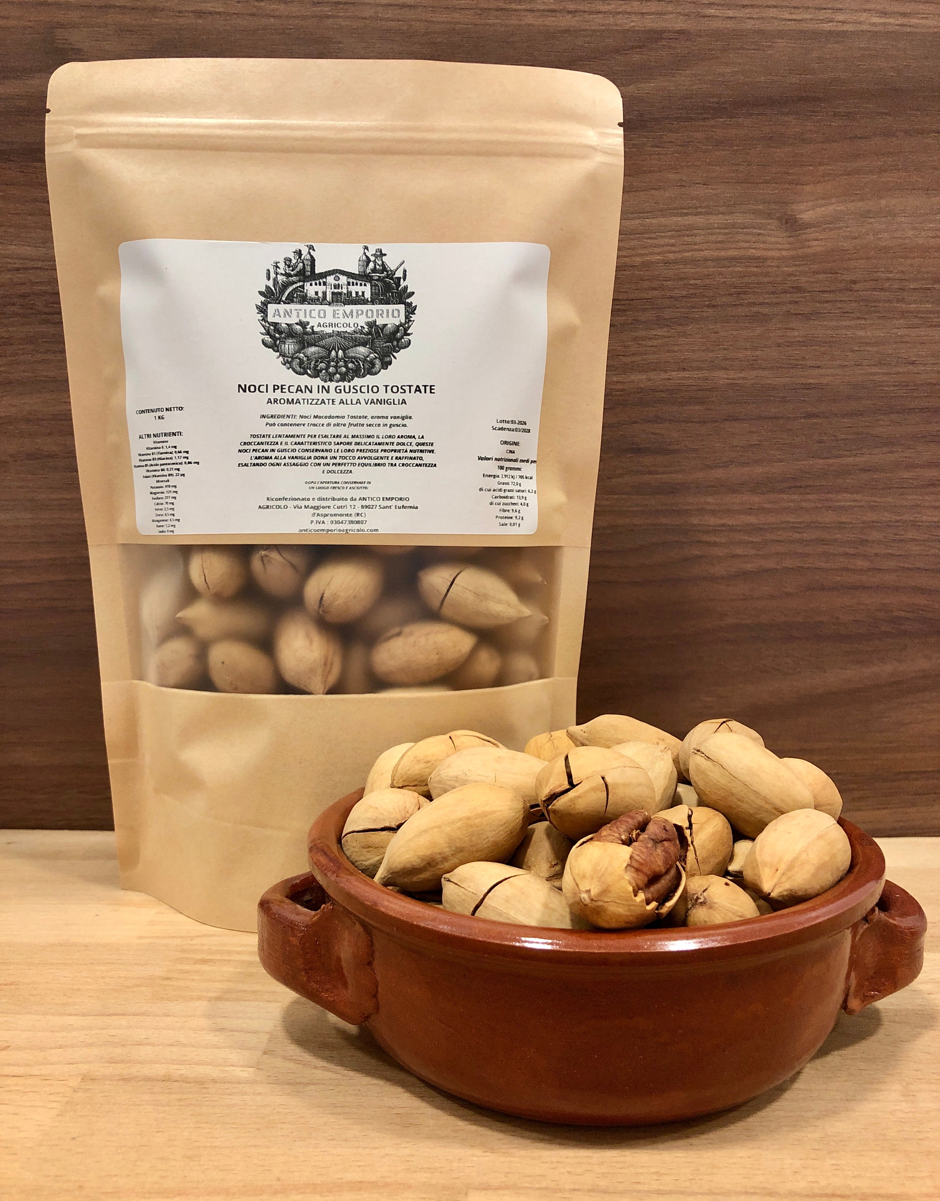 Noci Pecan Aroma Vaniglia in Guscio Tostate