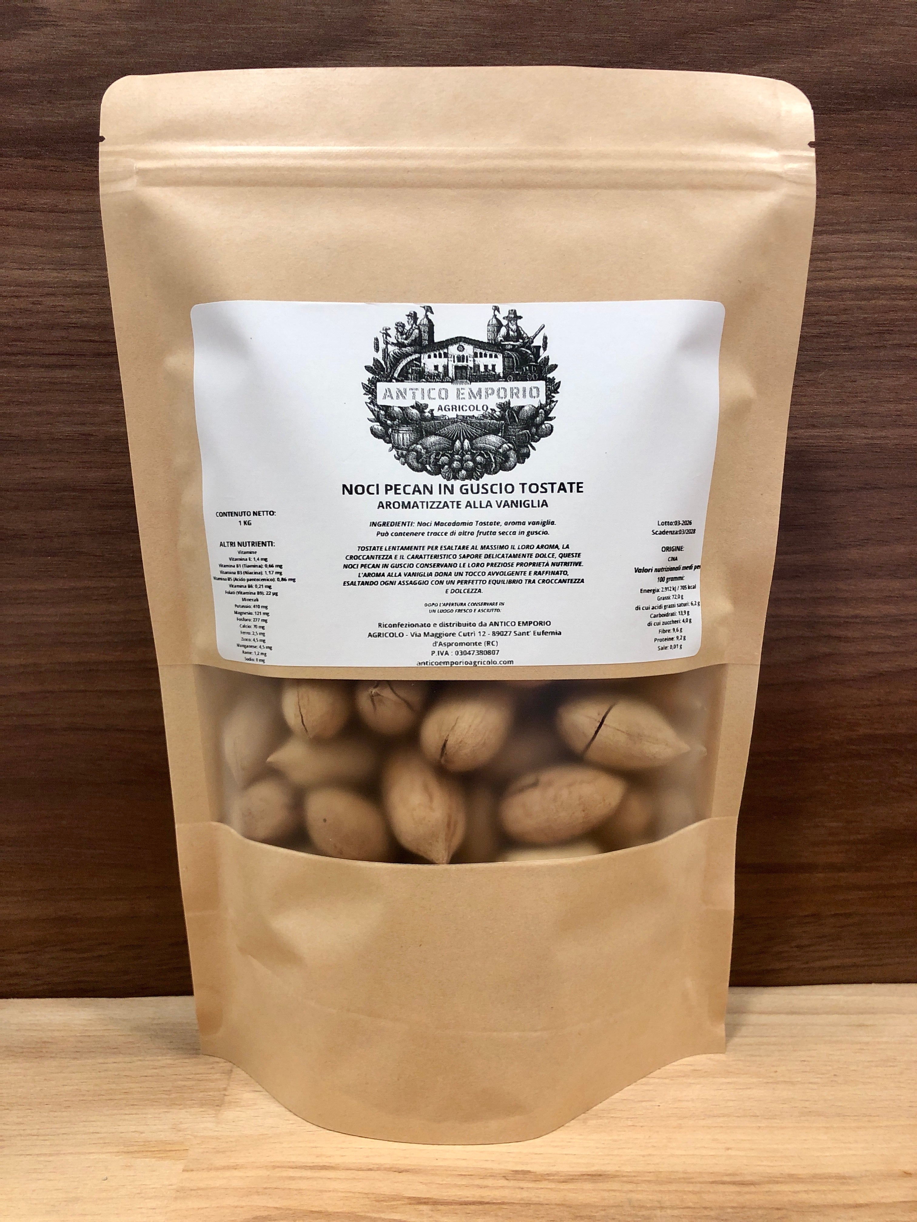 Noci Pecan Aroma Vaniglia in Guscio Tostate