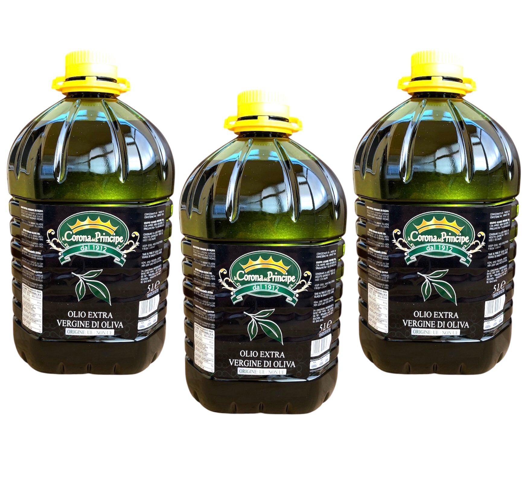 Olio Extravergine di Oliva Naturale in PET 5 Litri – Uso Quotidiano e Cucina Professionale