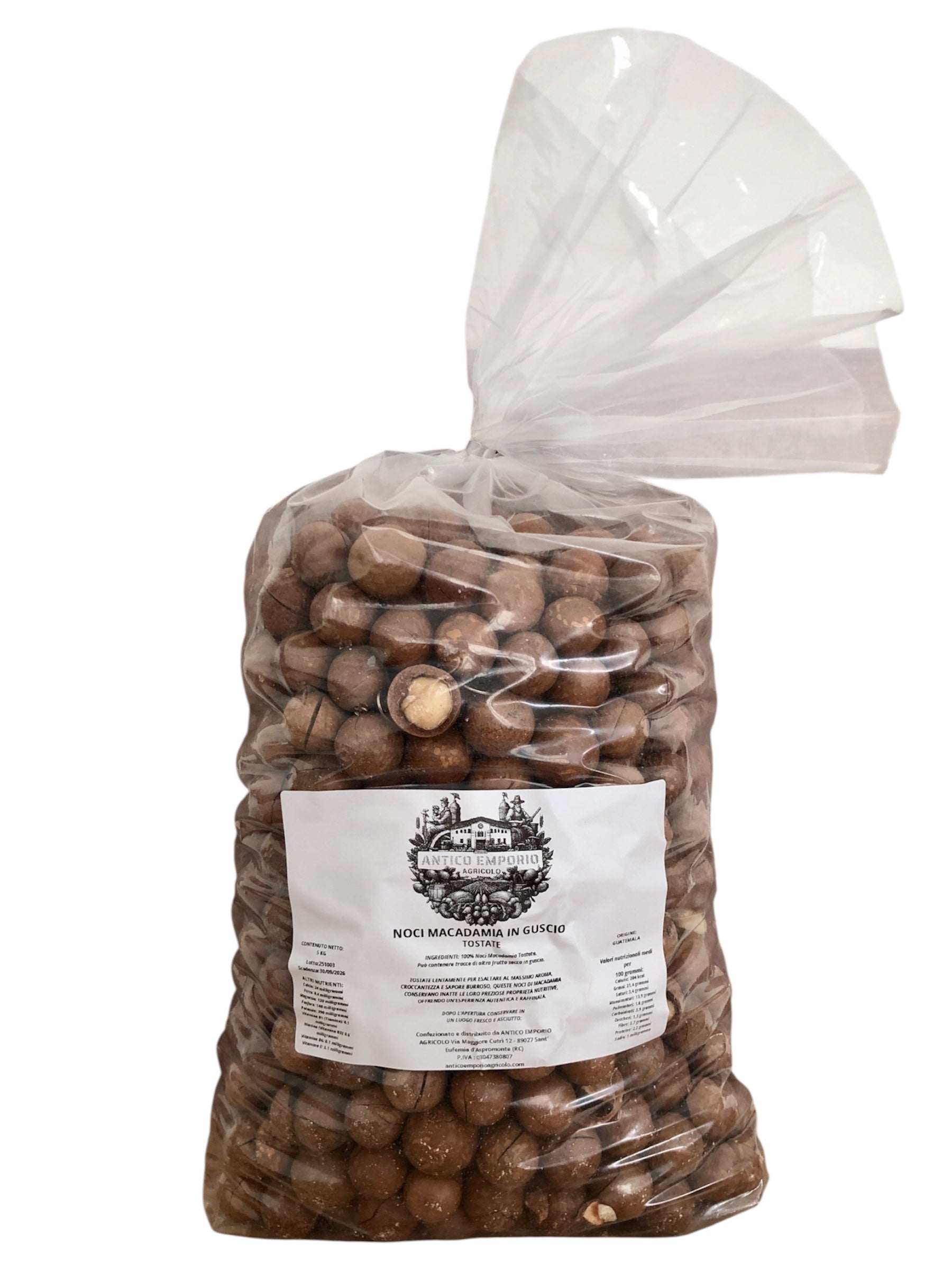 Noci Macadamia in Guscio Tostate - Pre-Crack