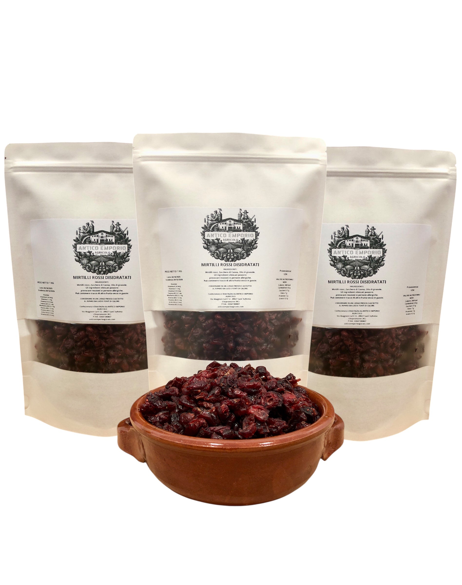 Mirtilli Rossi Disidratati USA – Naturali, Morbidi e Dolci | Snack Ricco di Antiossidanti