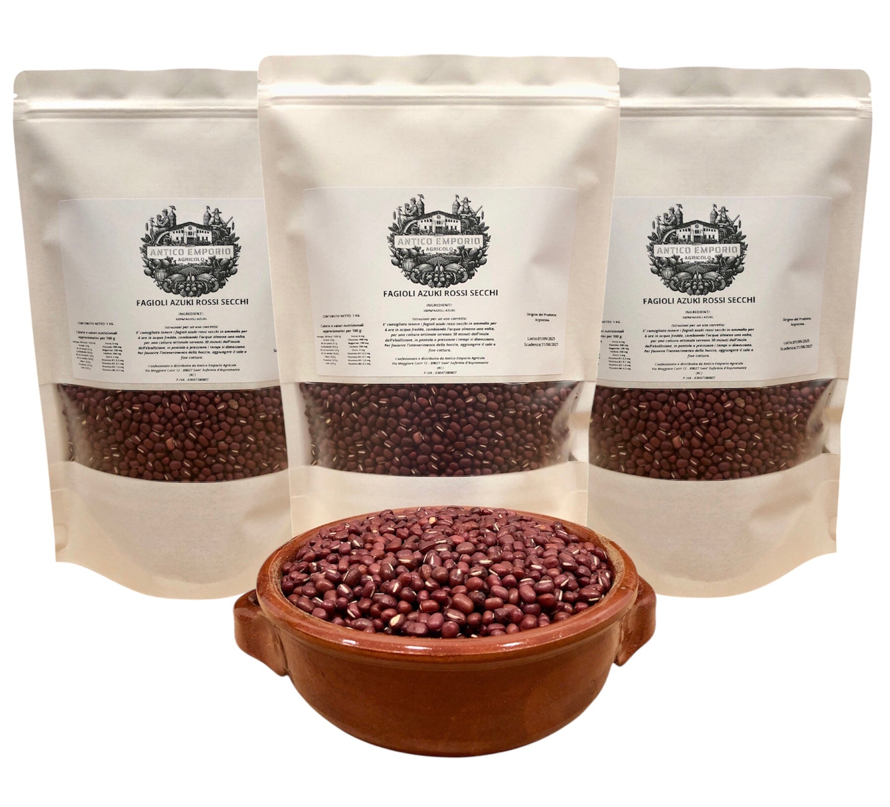 Fagioli Azuki Rossi Naturali