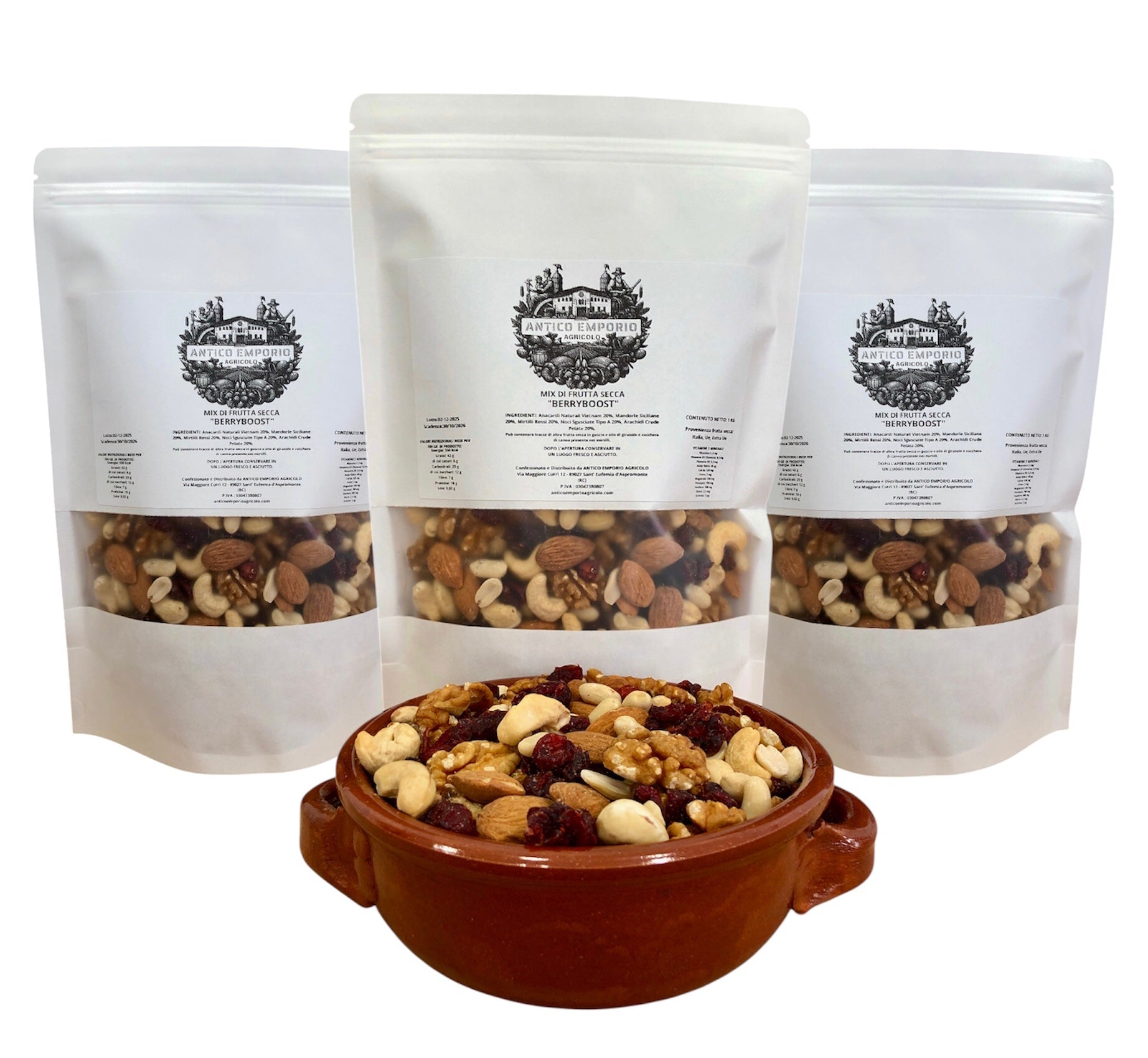 BerryBoost - Mix Energetico di Frutta Secca e Mirtilli