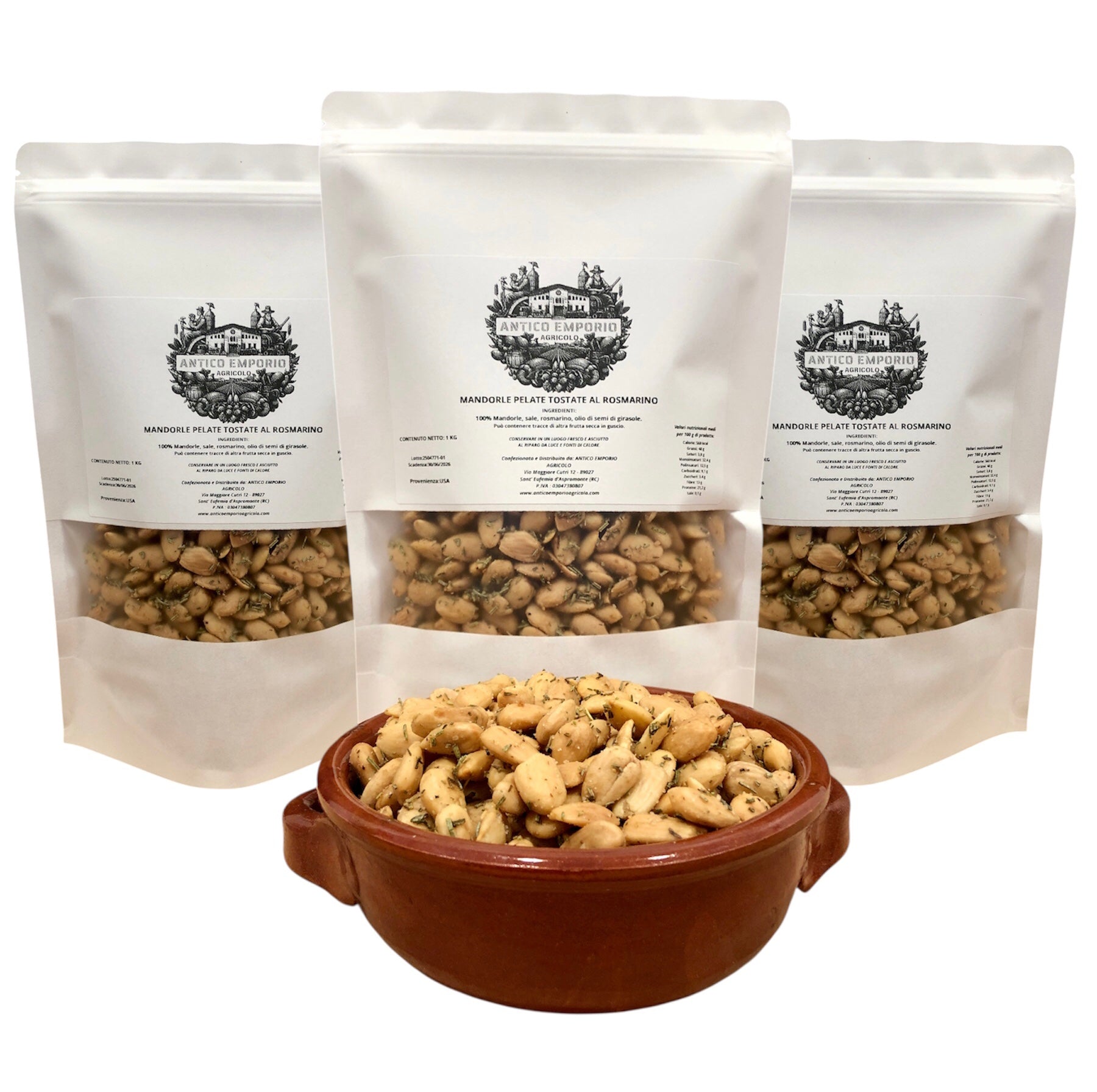 Mandorle Pelate Tostate al Rosmarino