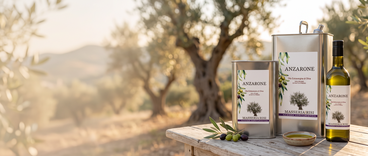 Olio extravergine di oliva Anzarone in latta, provenienza Calabriaslider_item_olio