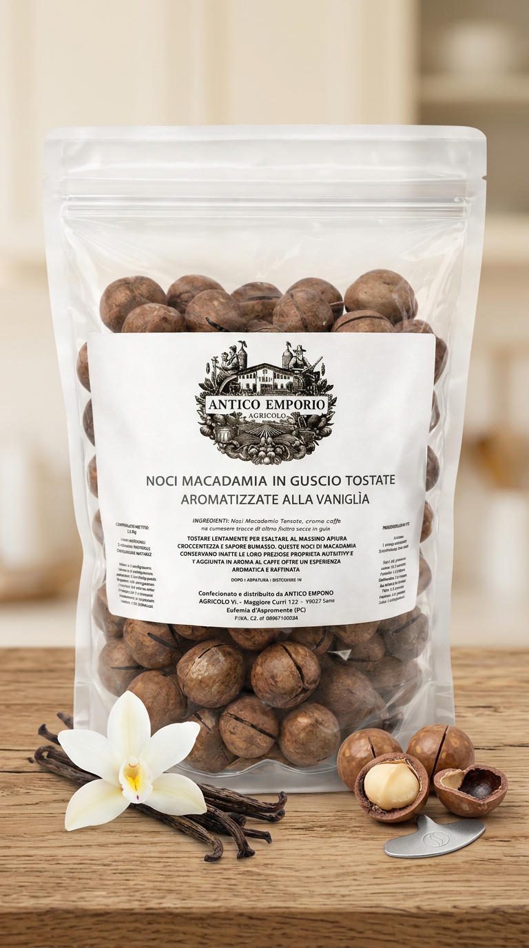 Noci Macadamia aroma vaniglia 500 g